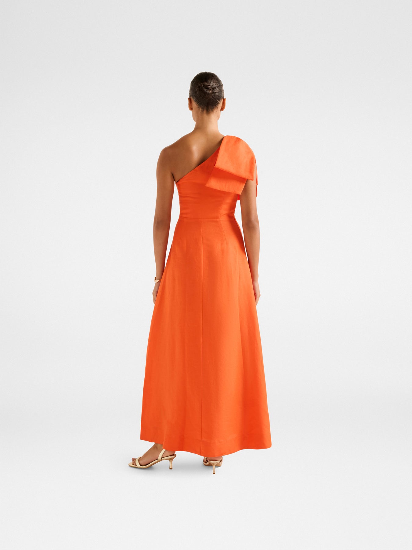 Danni Asymmetrical Bow Midi Dress