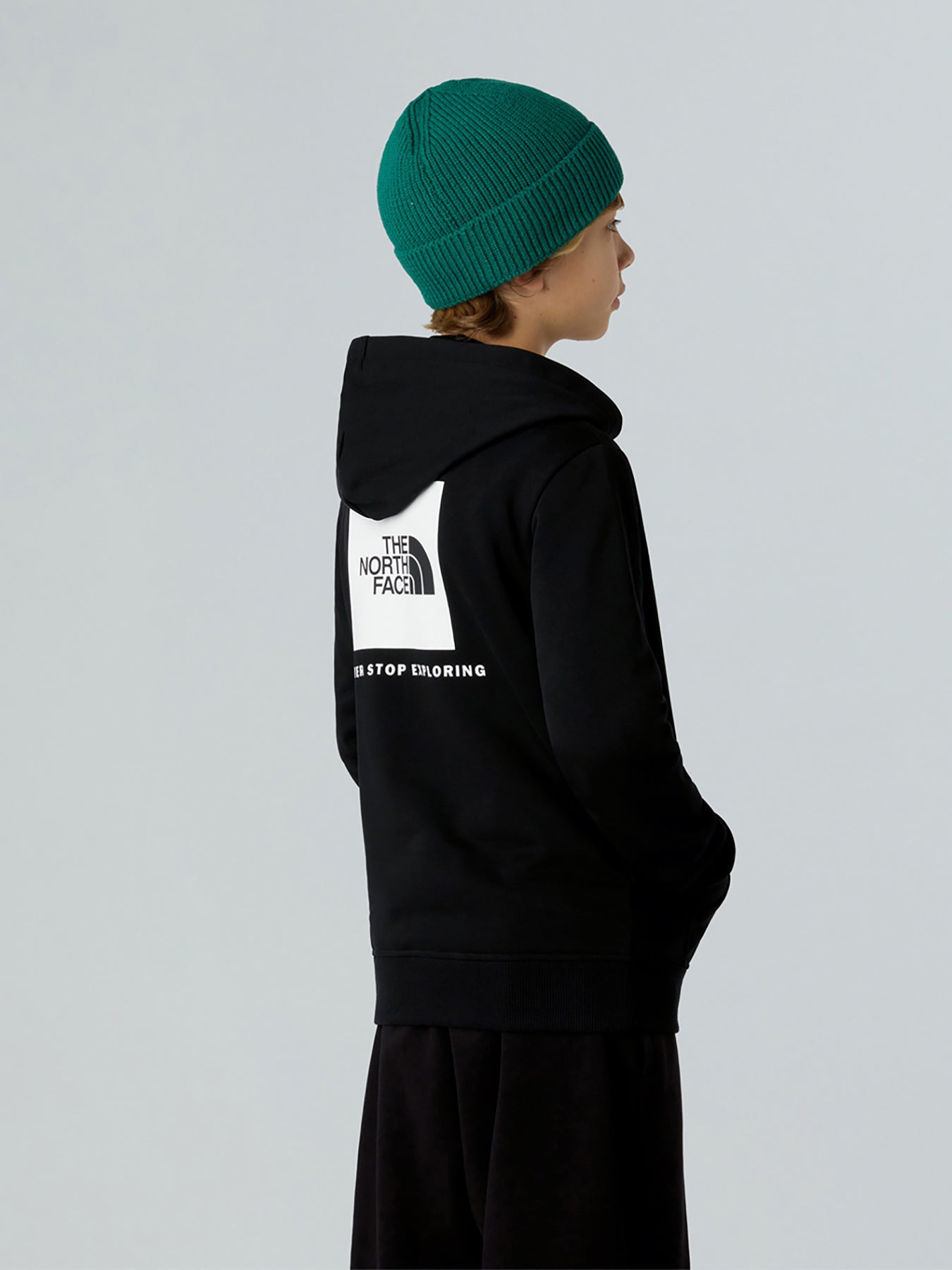 Teen Regular Fit Hoodie Cotton Black