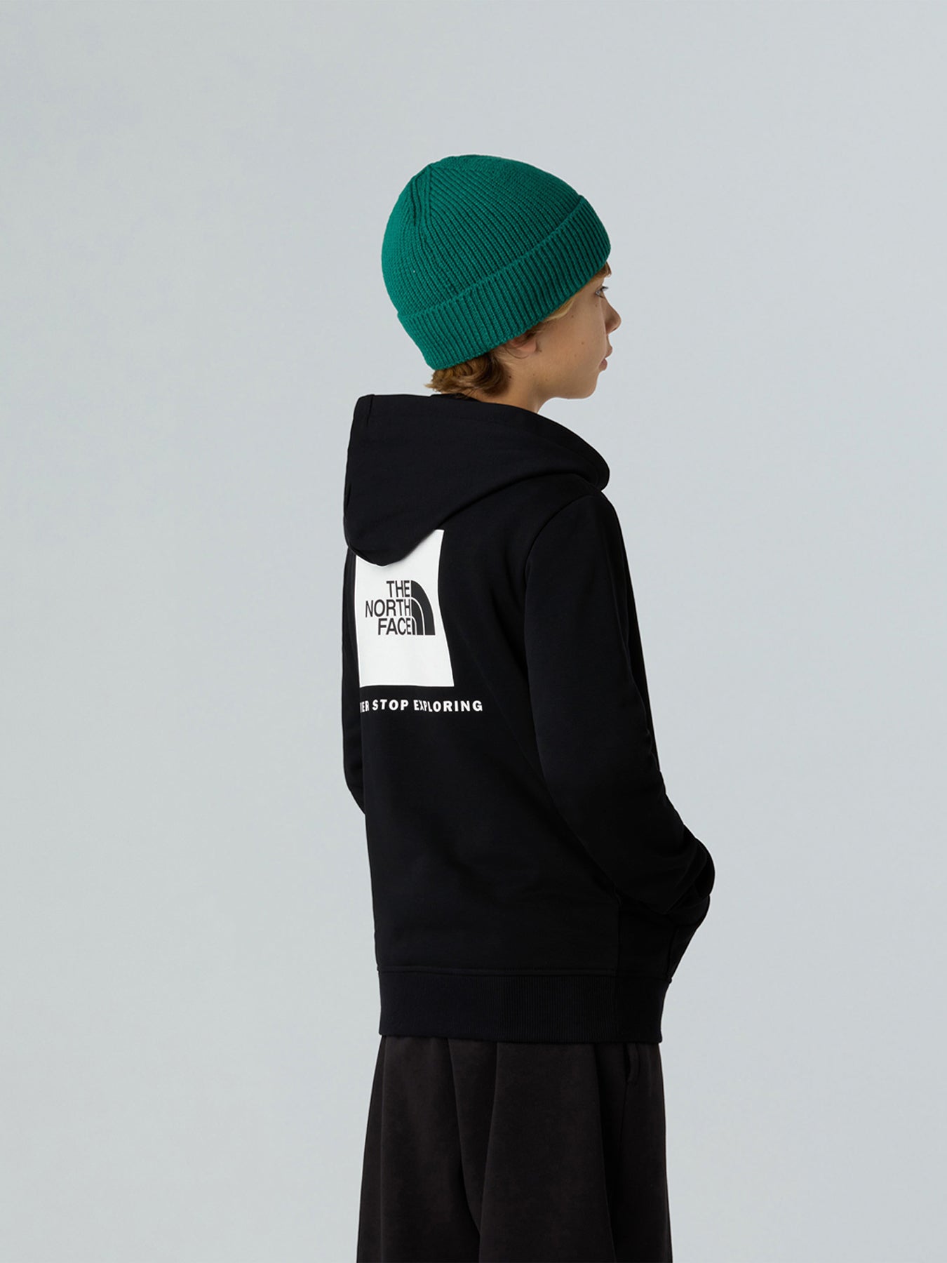 Teen Regular Fit Hoodie Cotton Black