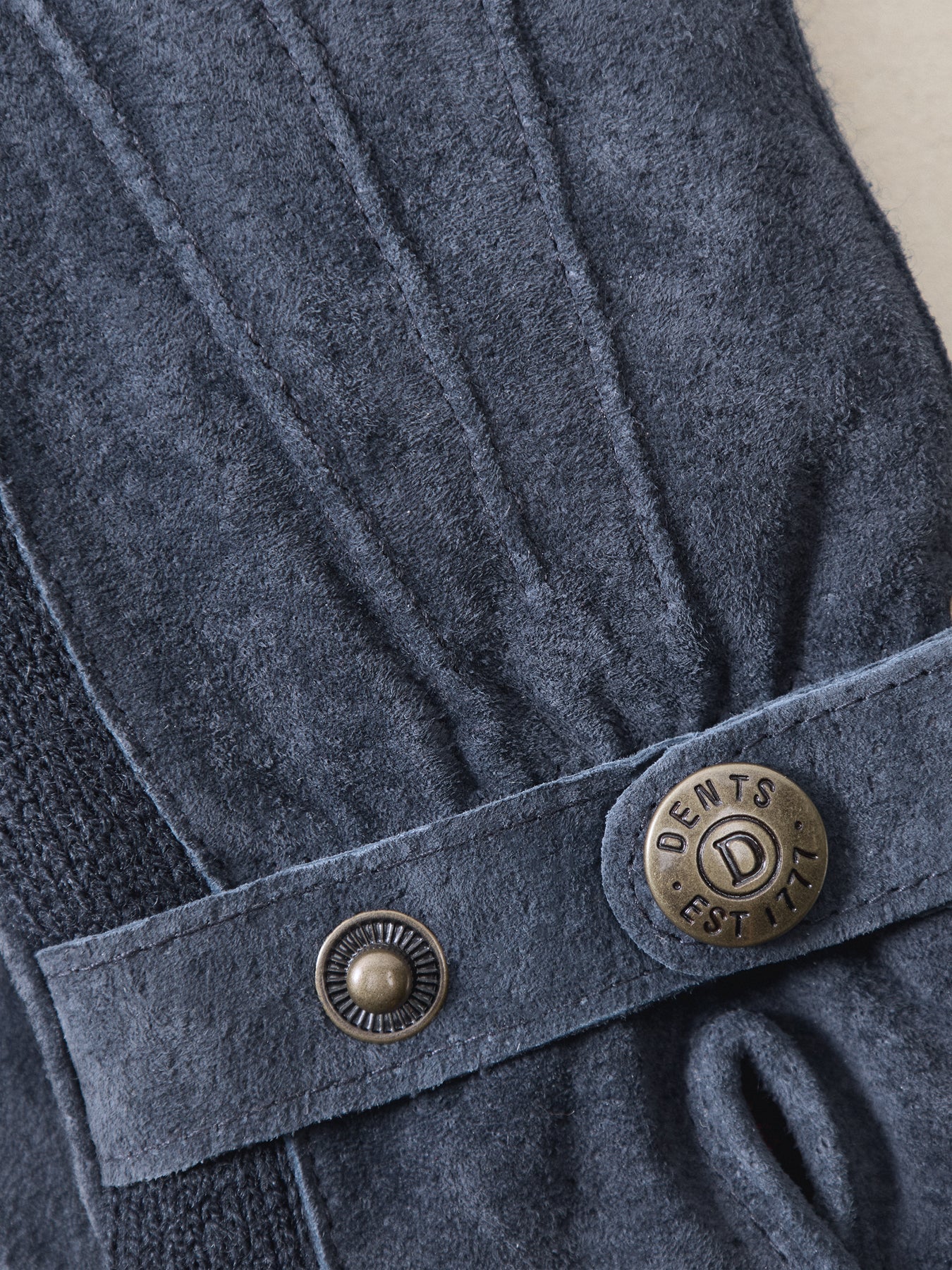 Laura Suede Gloves Navy