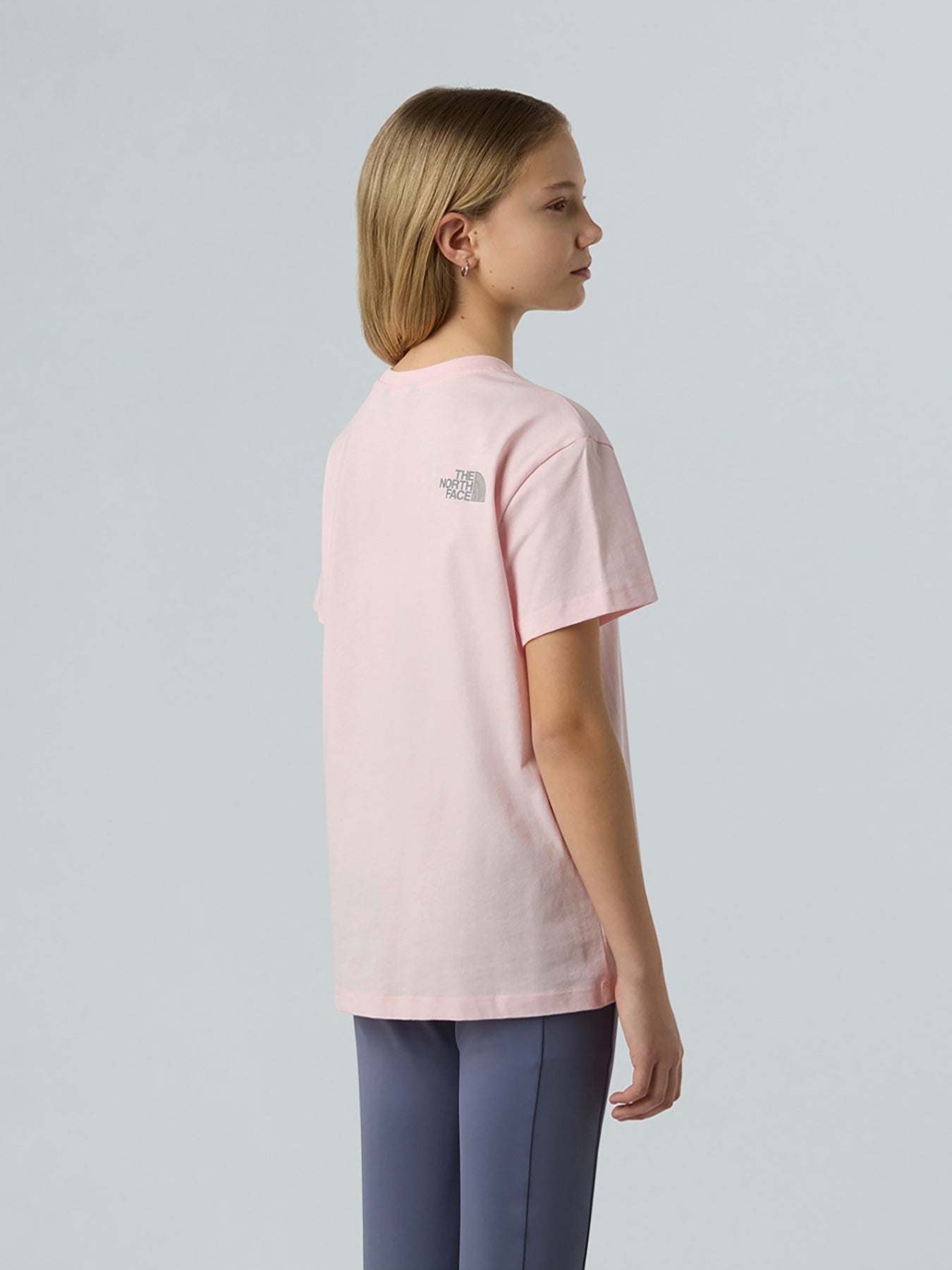 Reflective Logo Short Sleeve T-Shirt Cotton Pale Blossom
