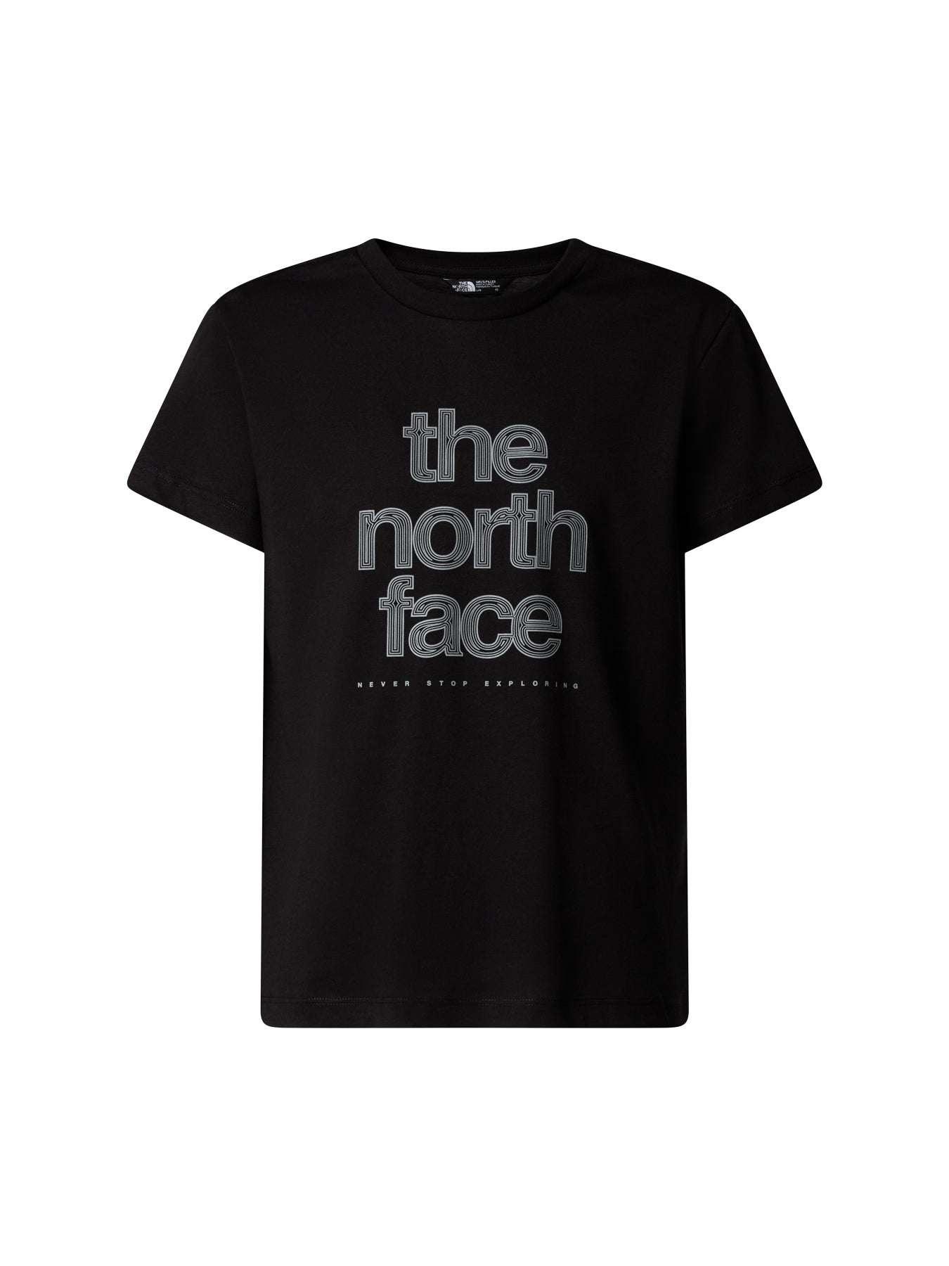 Reflective Logo Short Sleeve T-Shirt Cotton Black