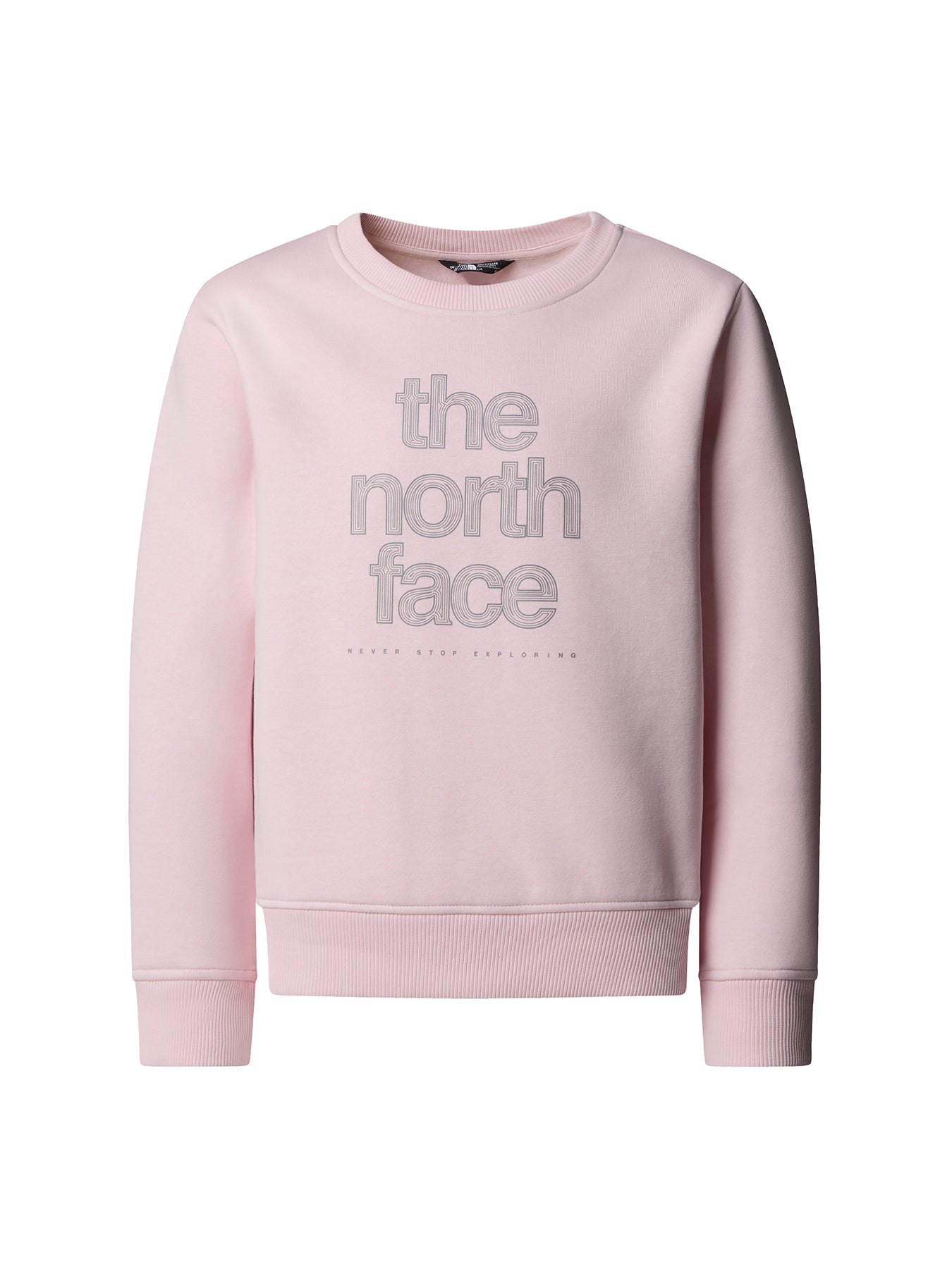 Teen Reflective Logo Relaxed Crew Black