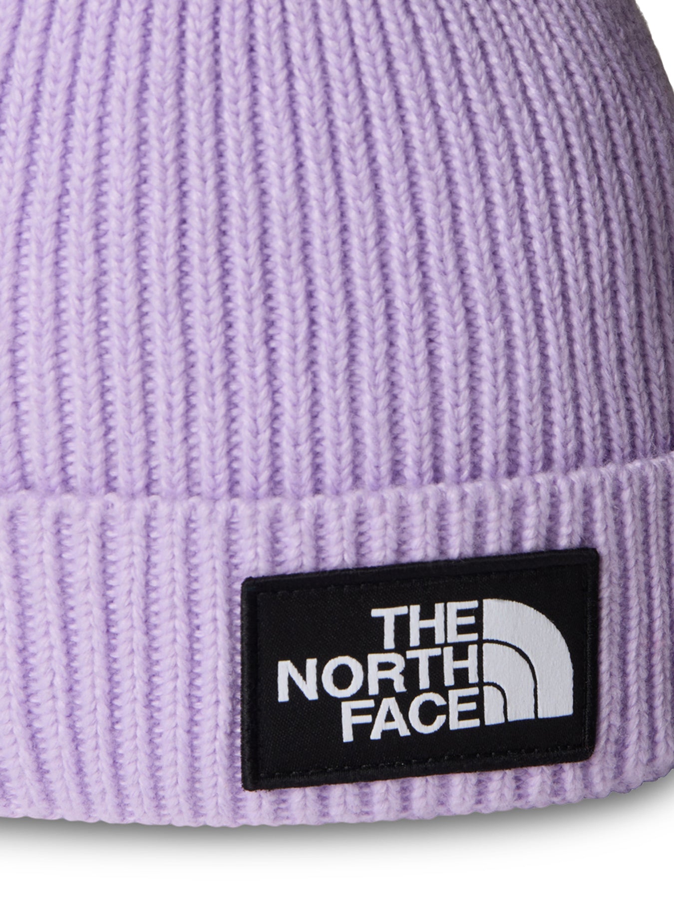 Knitted Beanie Logo Hat Lilac