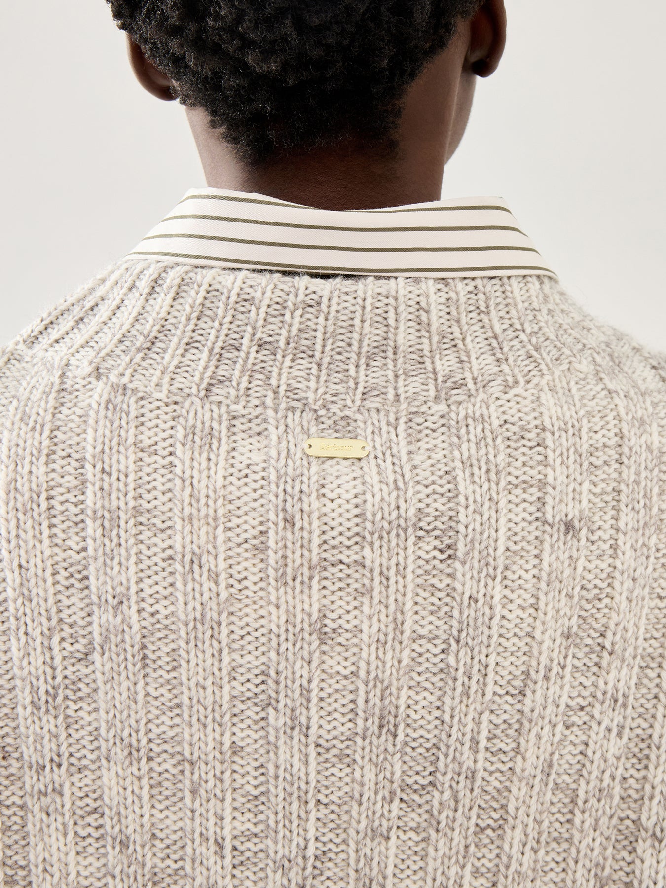 Barbour Anastasia Knitted Vest Oat