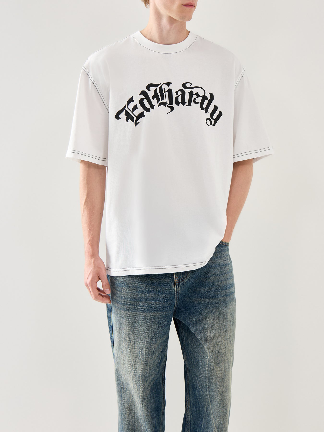 Black Widow Cotton T Shirt White