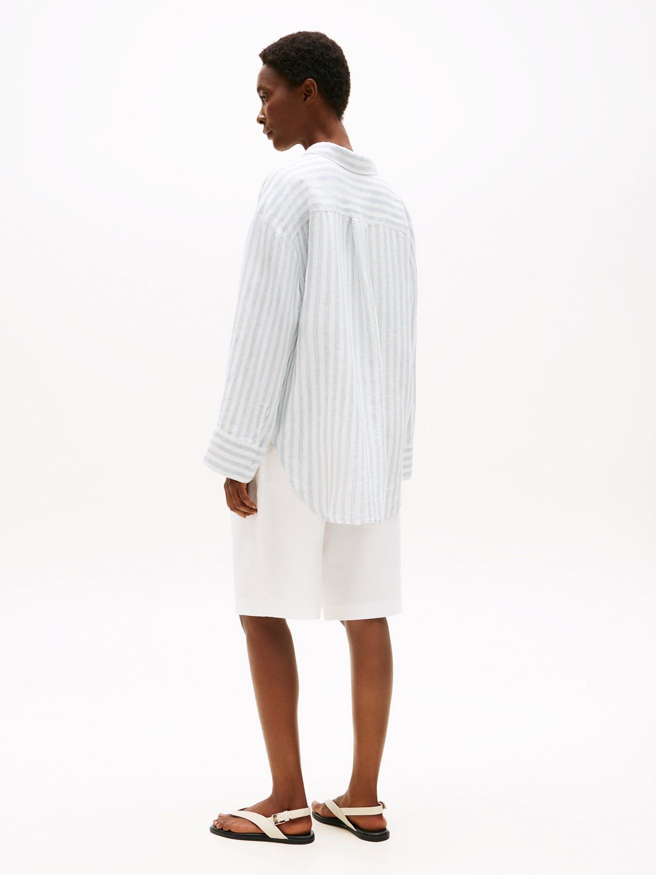 Oversized Fit Linen Shirt