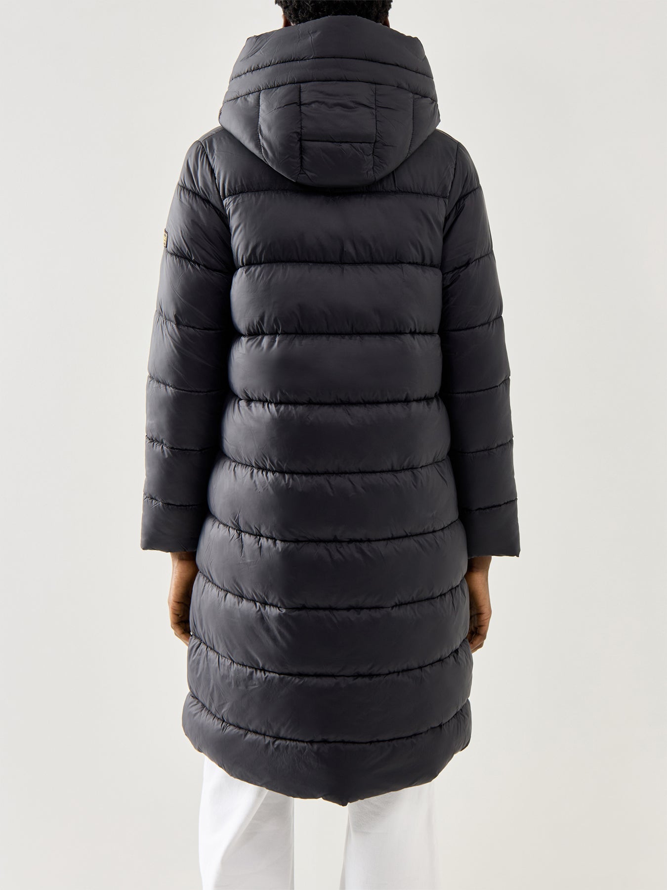 Barbour International Longline Olivios Puffer Jacket Black