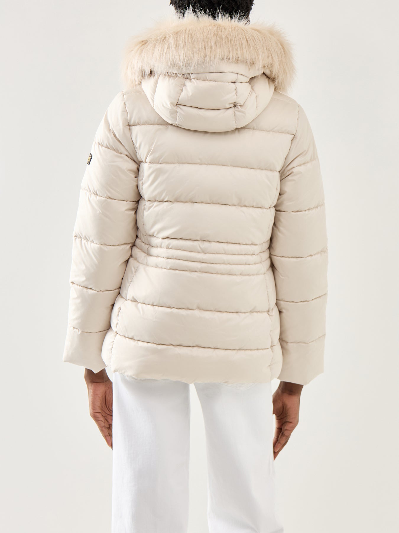 Barbour International Cher Puffer Jacket Beige