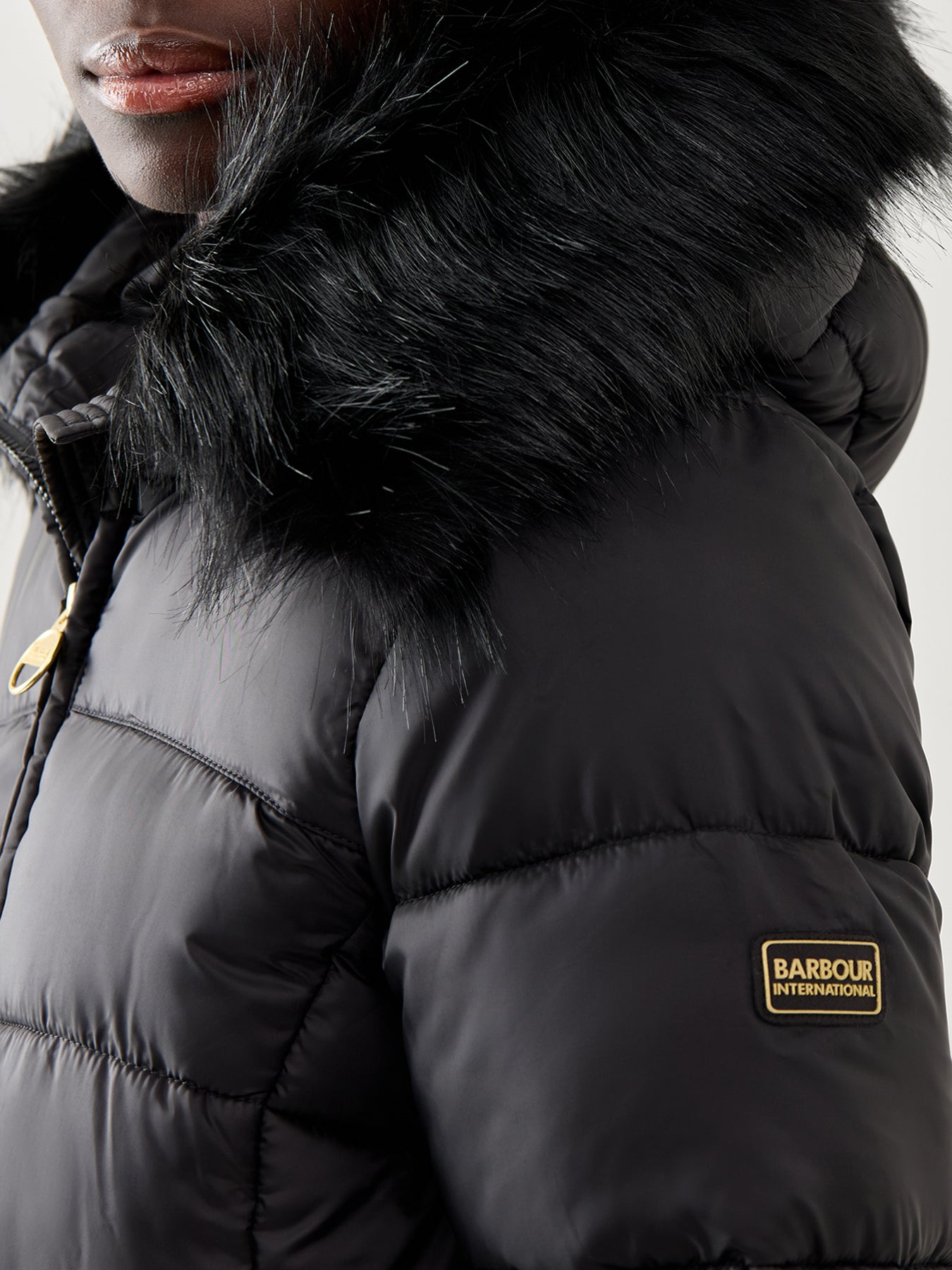 Barbour International Anastasia Puffer Jacket Black