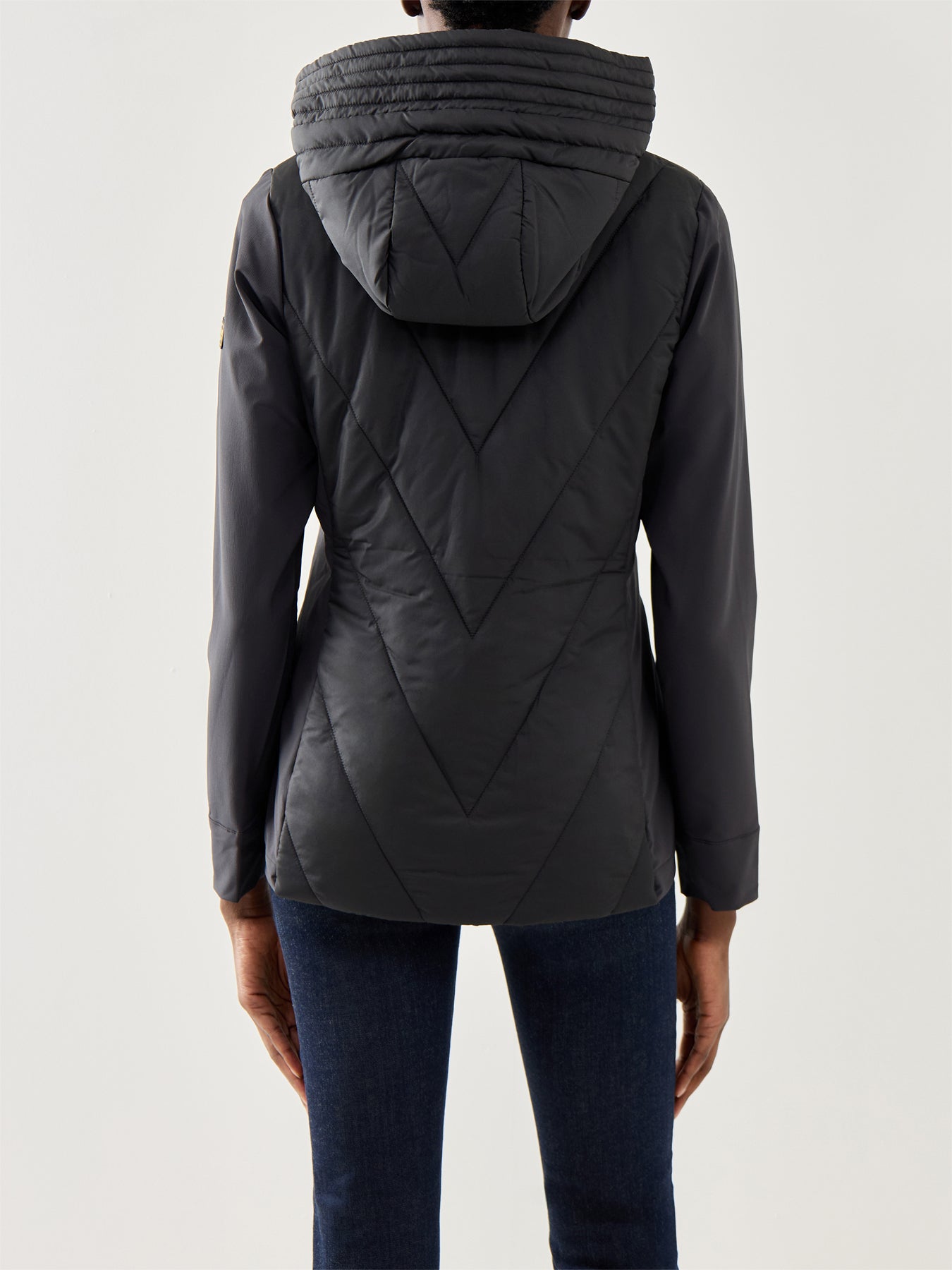 Barbour International Diablo Quilted Sweat Black