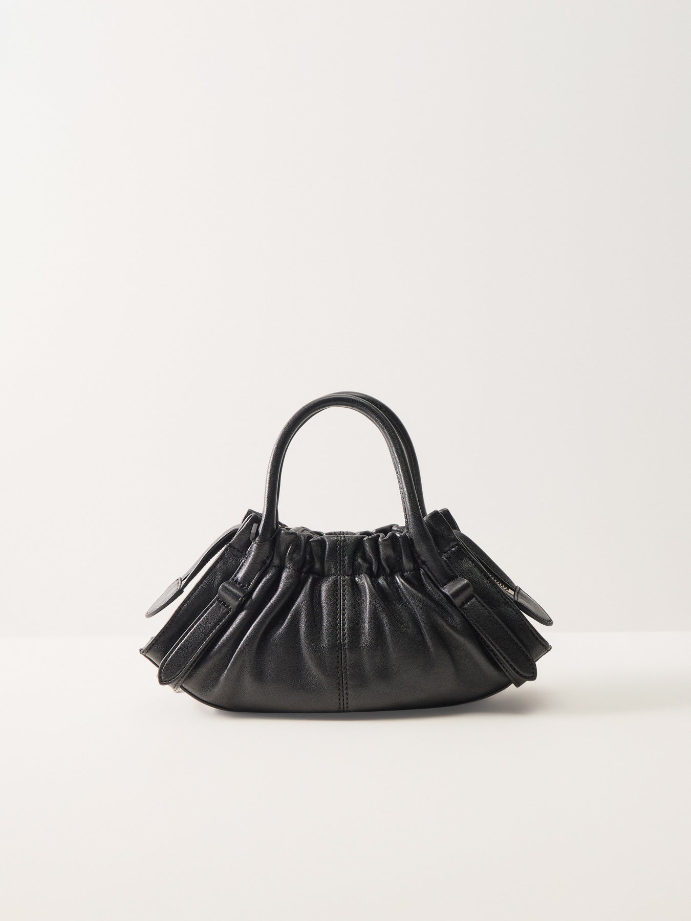 Cinch Small Satchel Bag Black