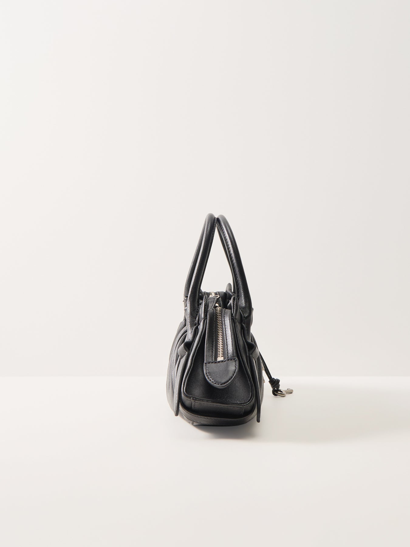Cinch Small Satchel Bag Black
