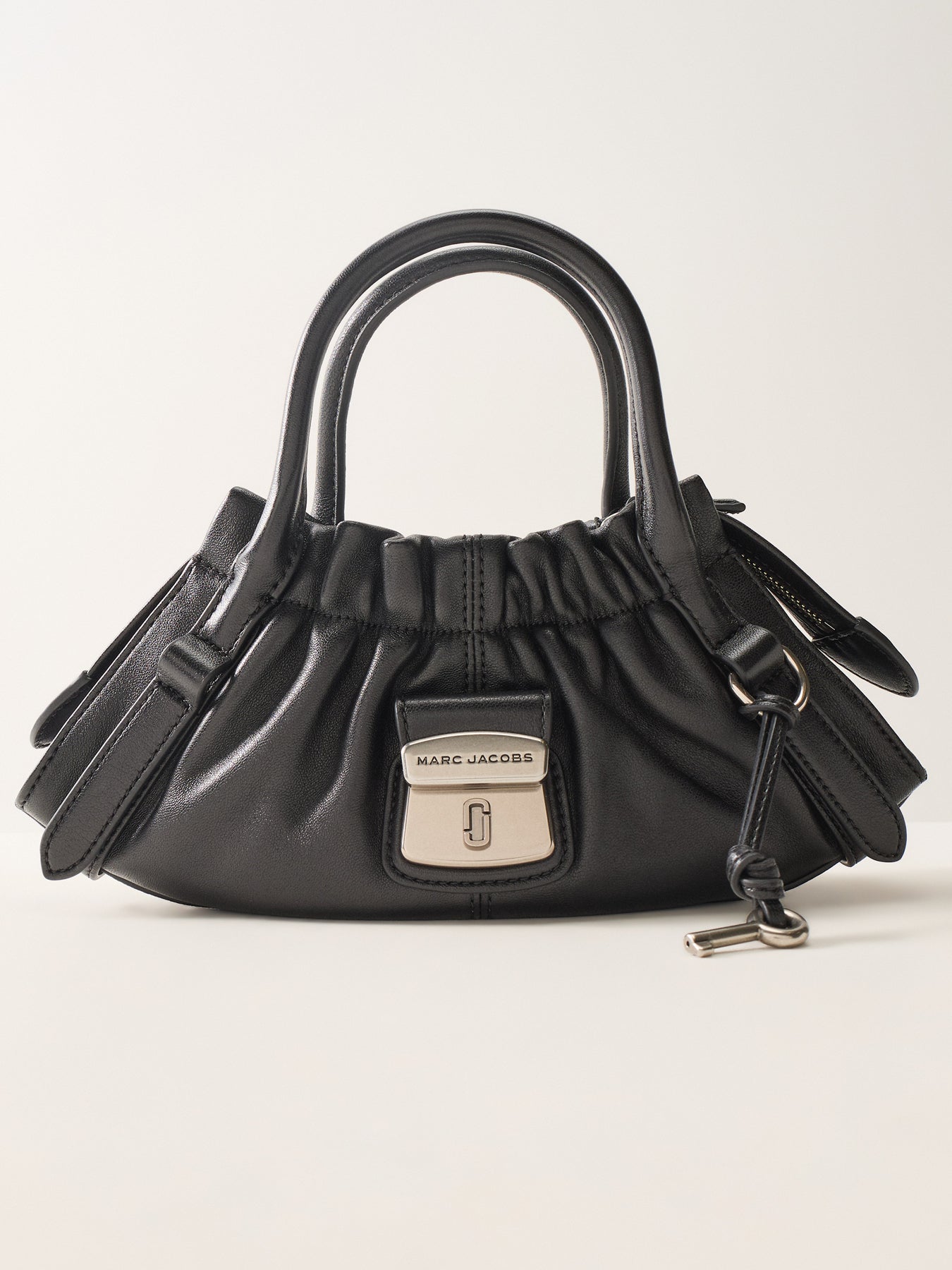 Cinch Small Satchel Bag Black