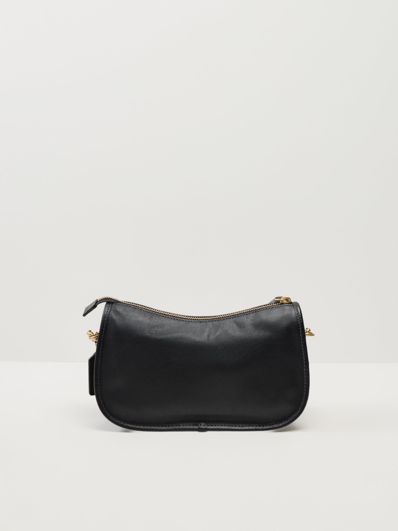Natural Grain Leather Waverly Bag Black