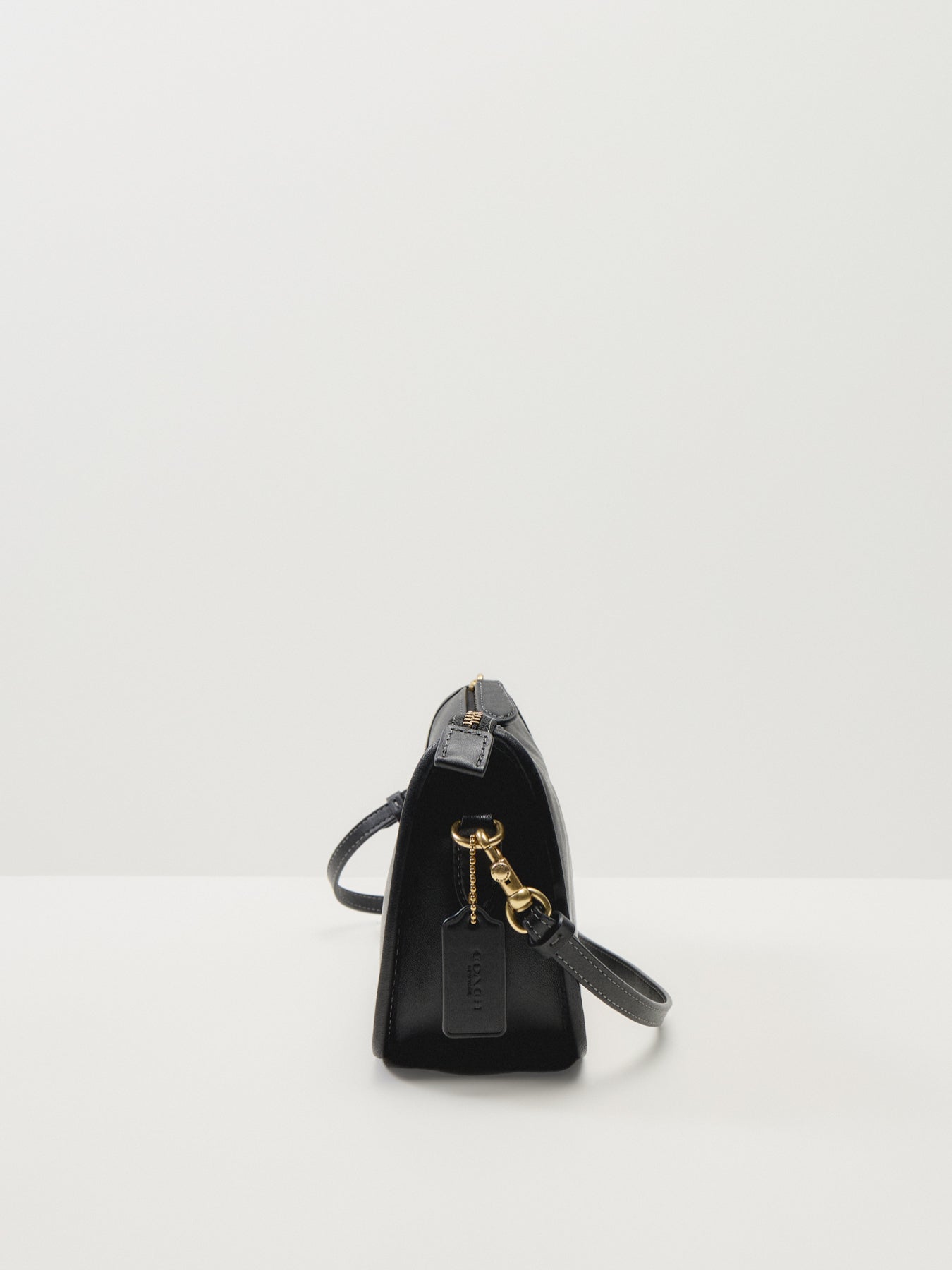Natural Grain Leather Waverly Bag Black
