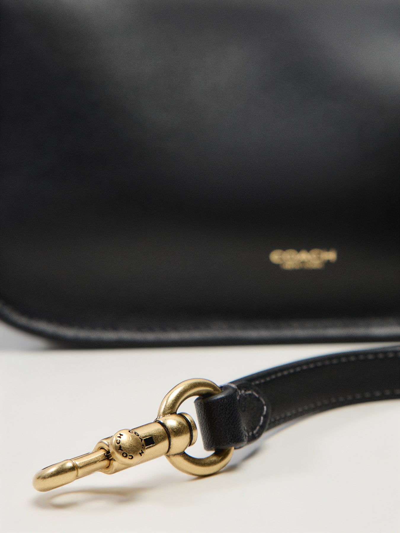 Natural Grain Leather Waverly Bag Black