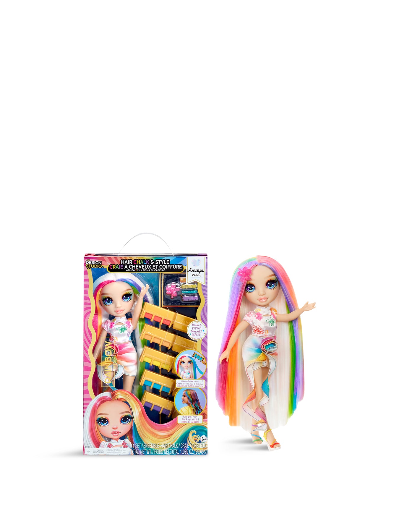 Rainbow High Hair Chalk Style Doll Amaya Rainbow
