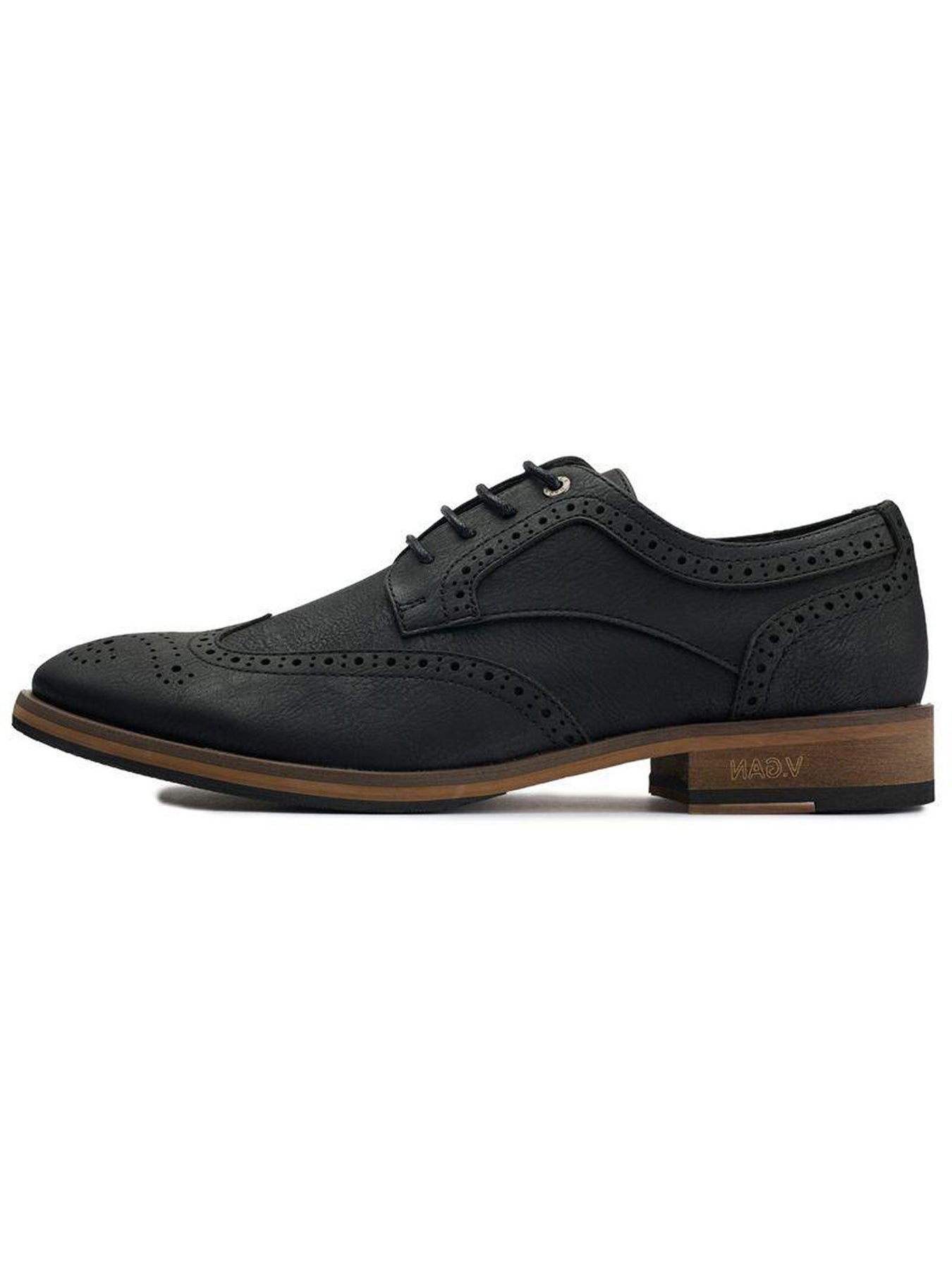V.Gan Vegan Barley 2 Brogues Black
