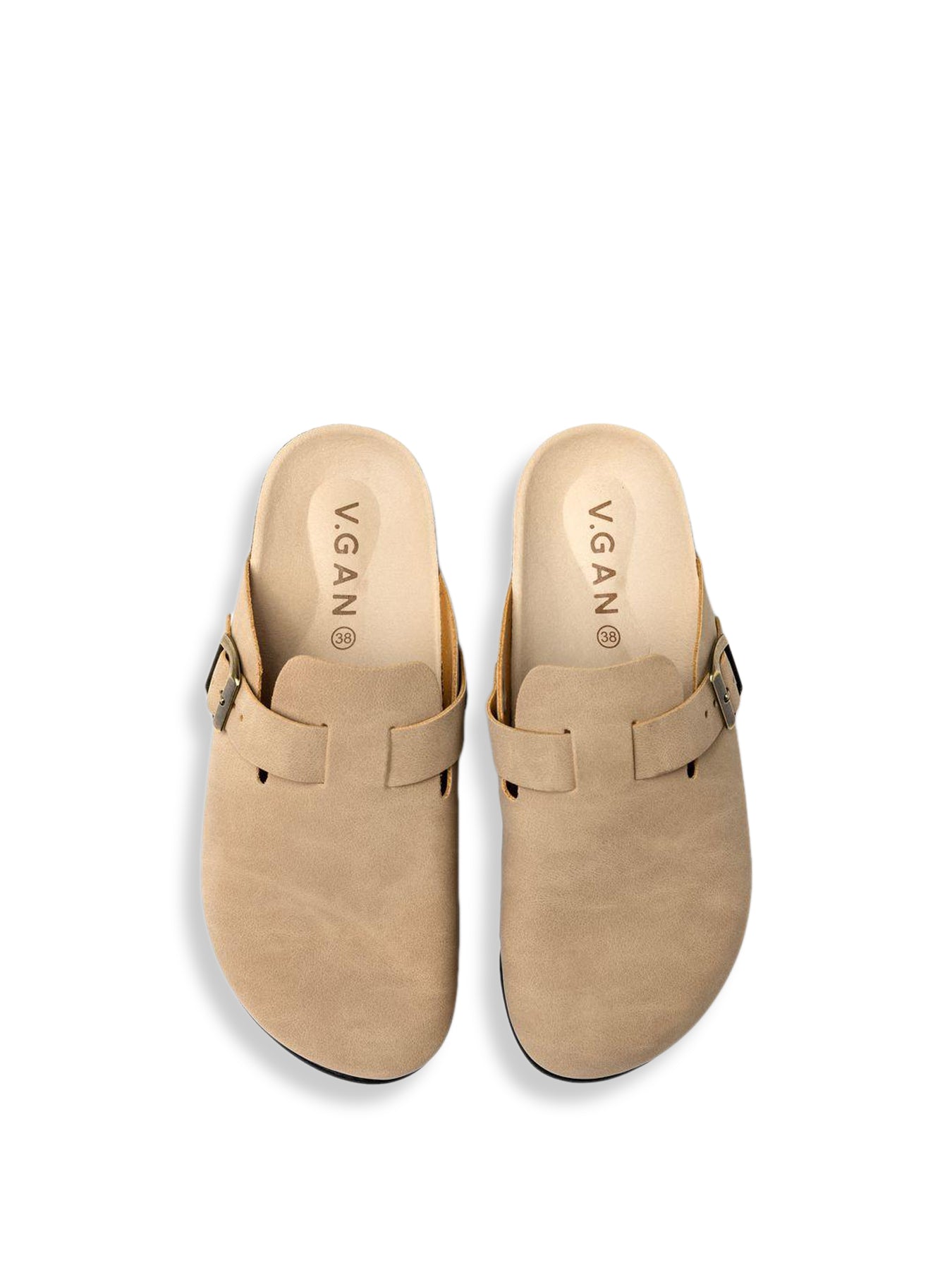 Vegan Taro Footbed Shoes Natural Taupe