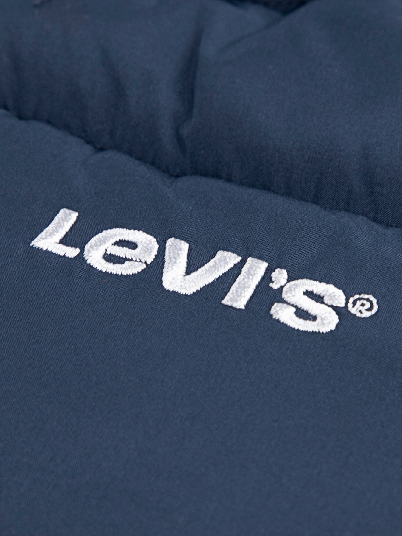Puffer Jacket With Hoddie Logo Blue