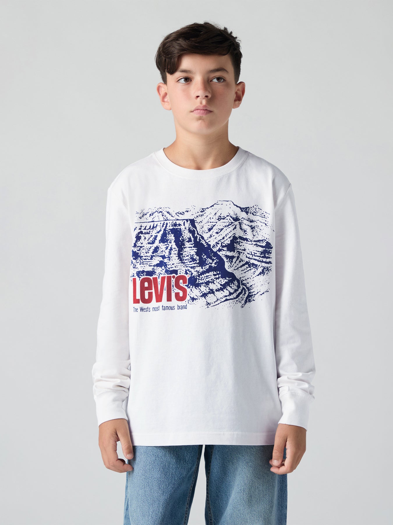 Canyon Long Sleeves Tee White