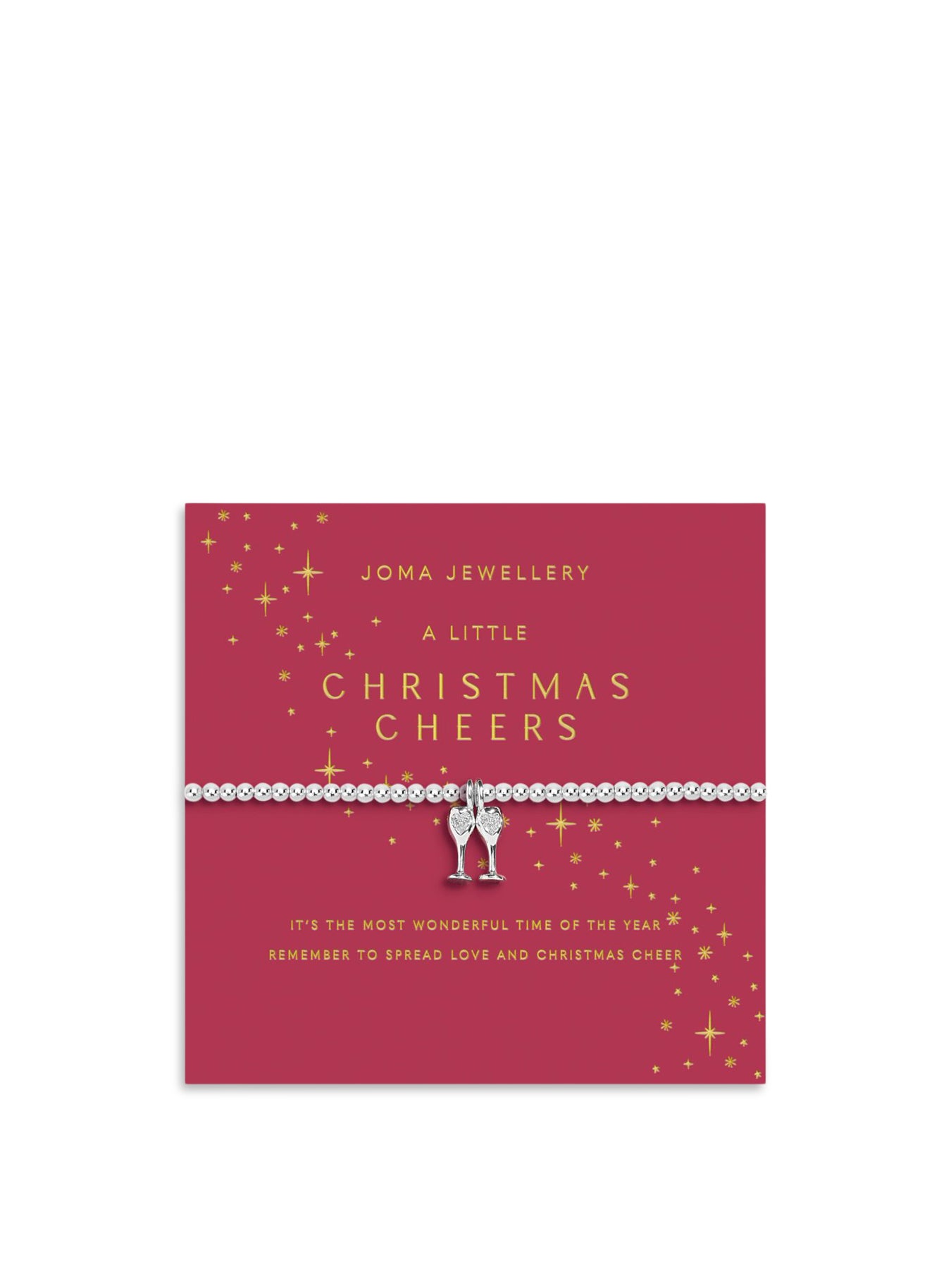 Christmas Cheers Silver Plated Bracelet