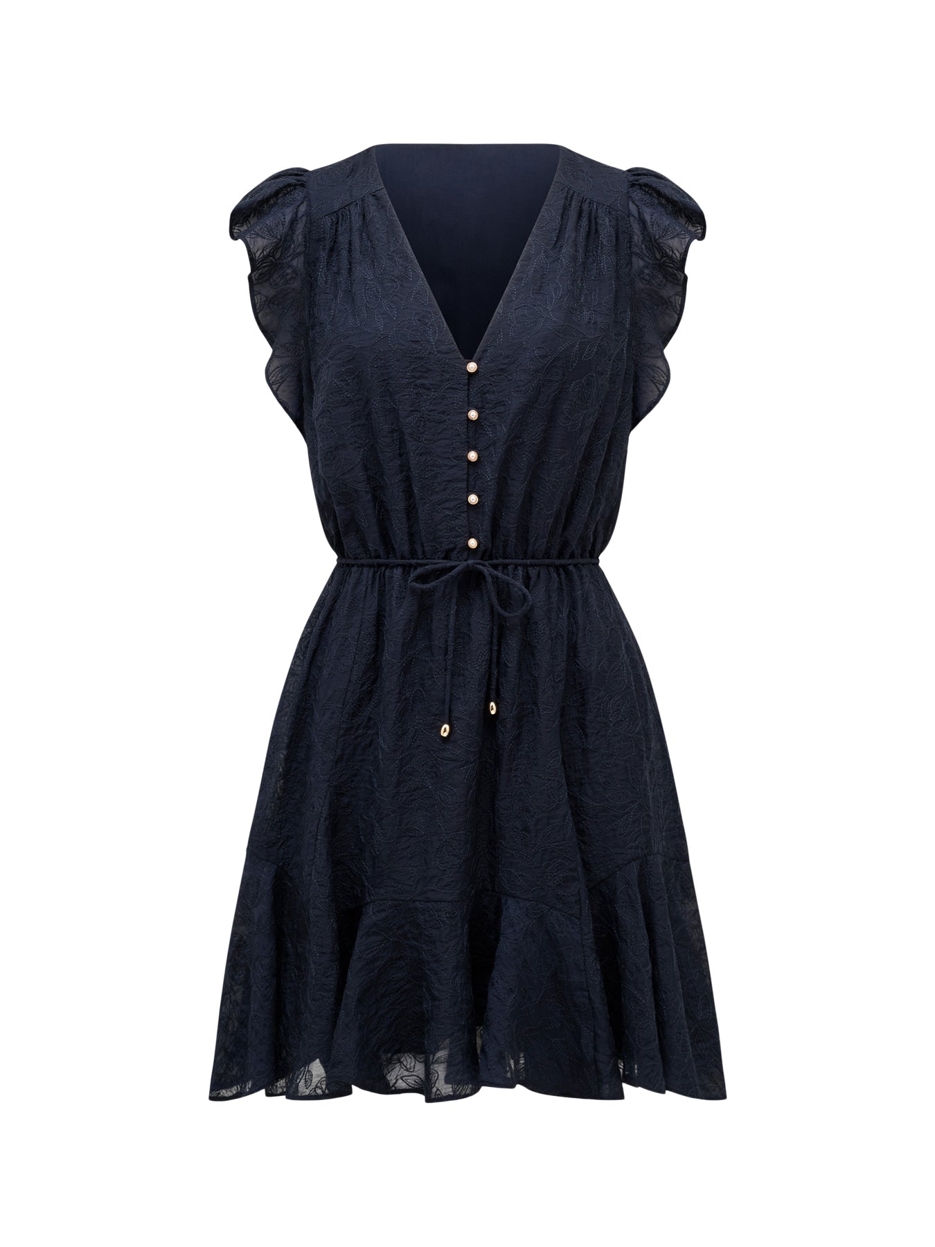 Maxine Flutter Sleeves Mini Dress