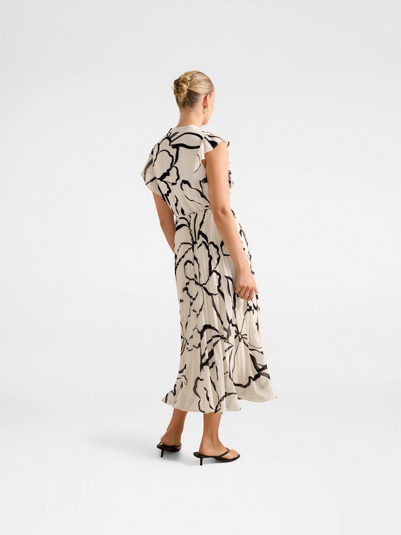 Morgan Pleated Midi Dress