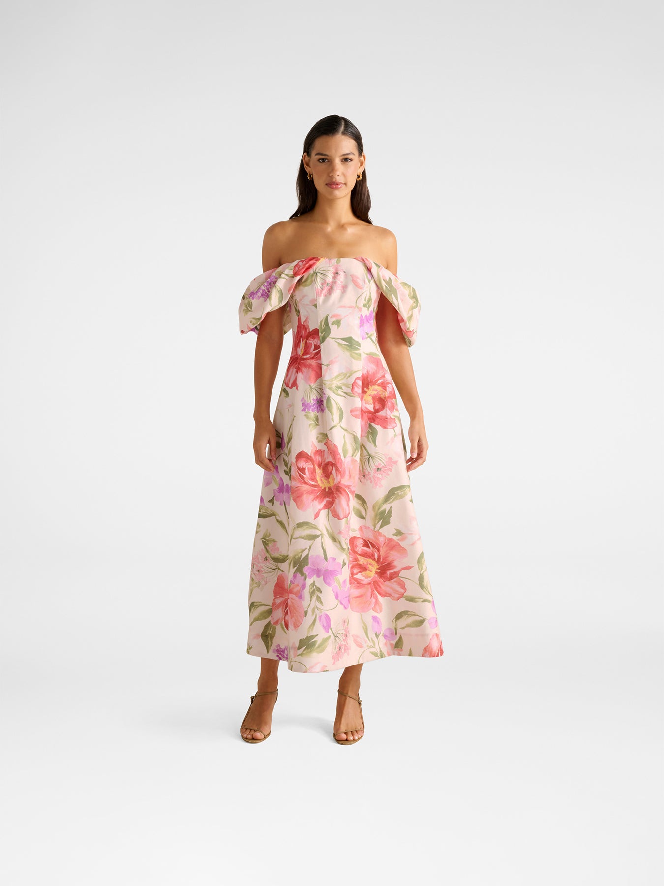 Janie Off Shoulder Midi Dress