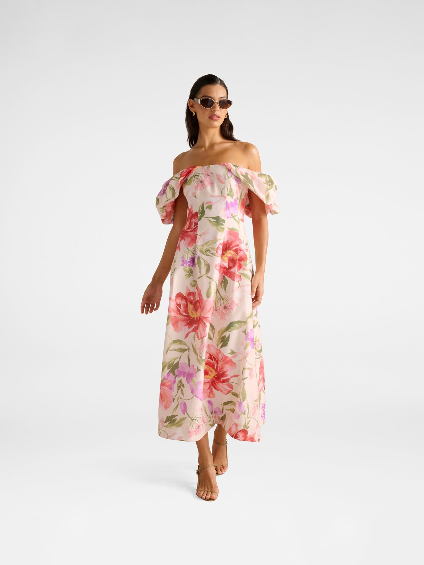 Janie Off Shoulder Midi Dress