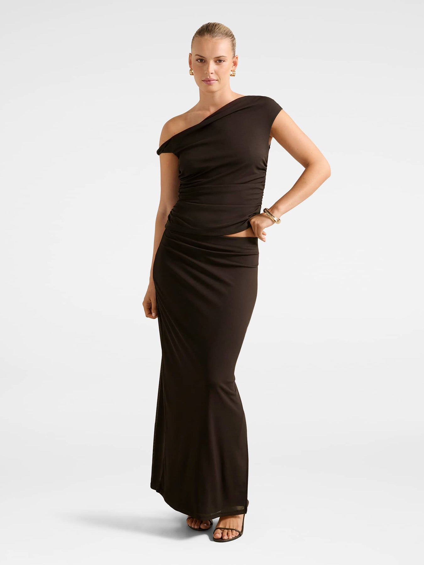 Mia Mesh Twist Side Top