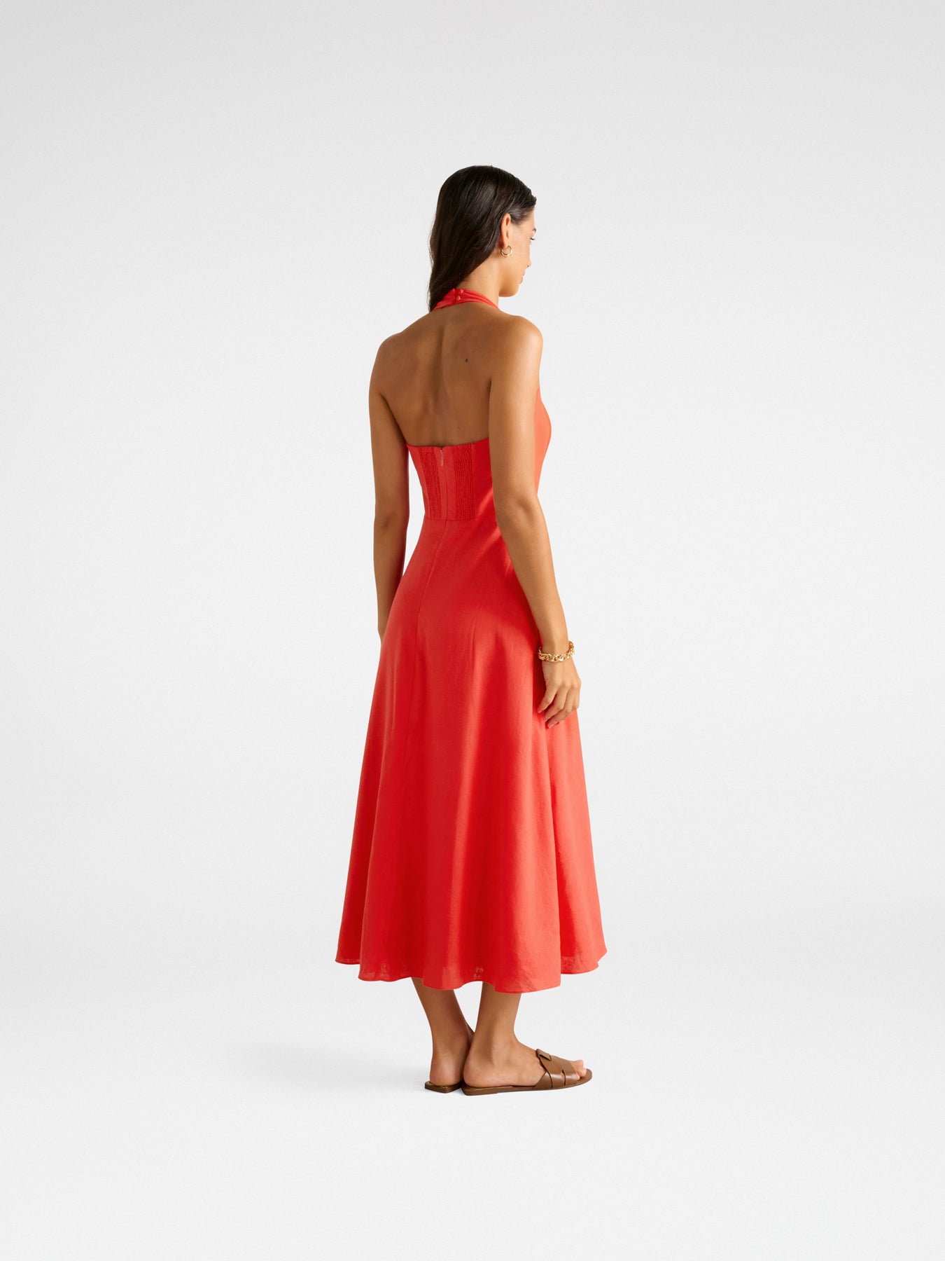 Stevie Halter Neck Midi Dress