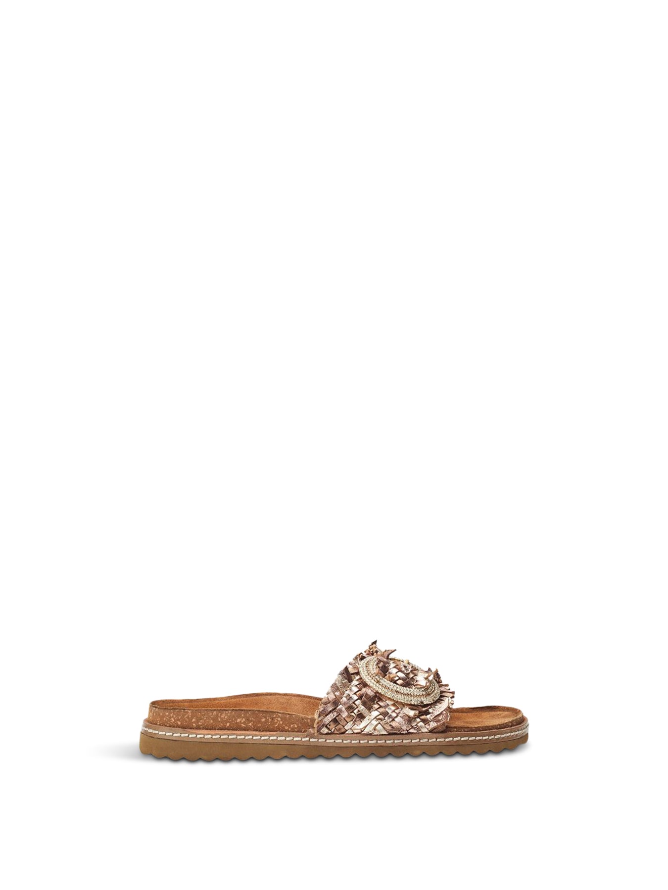 Jarilla Leather Sandals Bronze