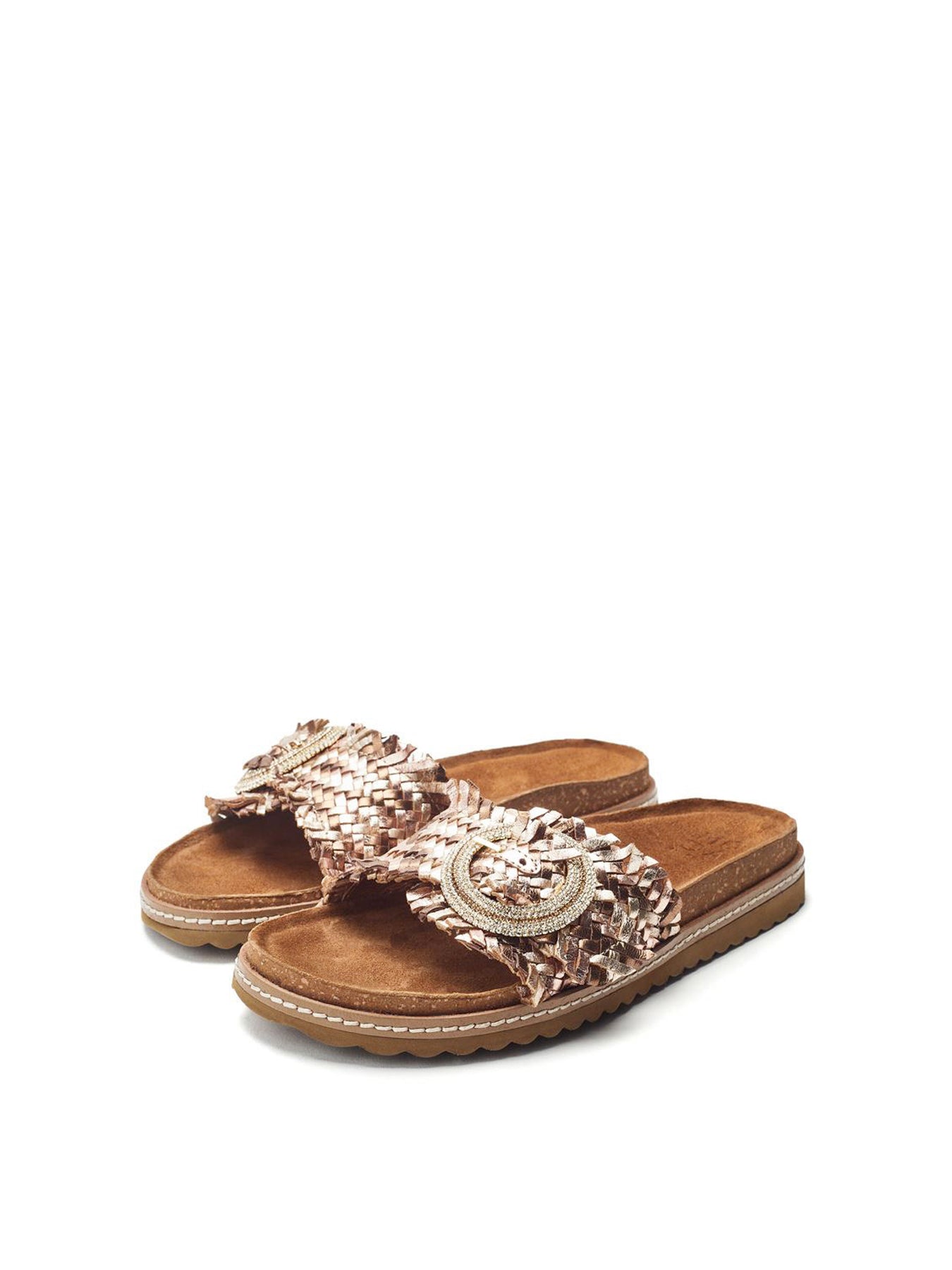 Jarilla Leather Sandals Bronze