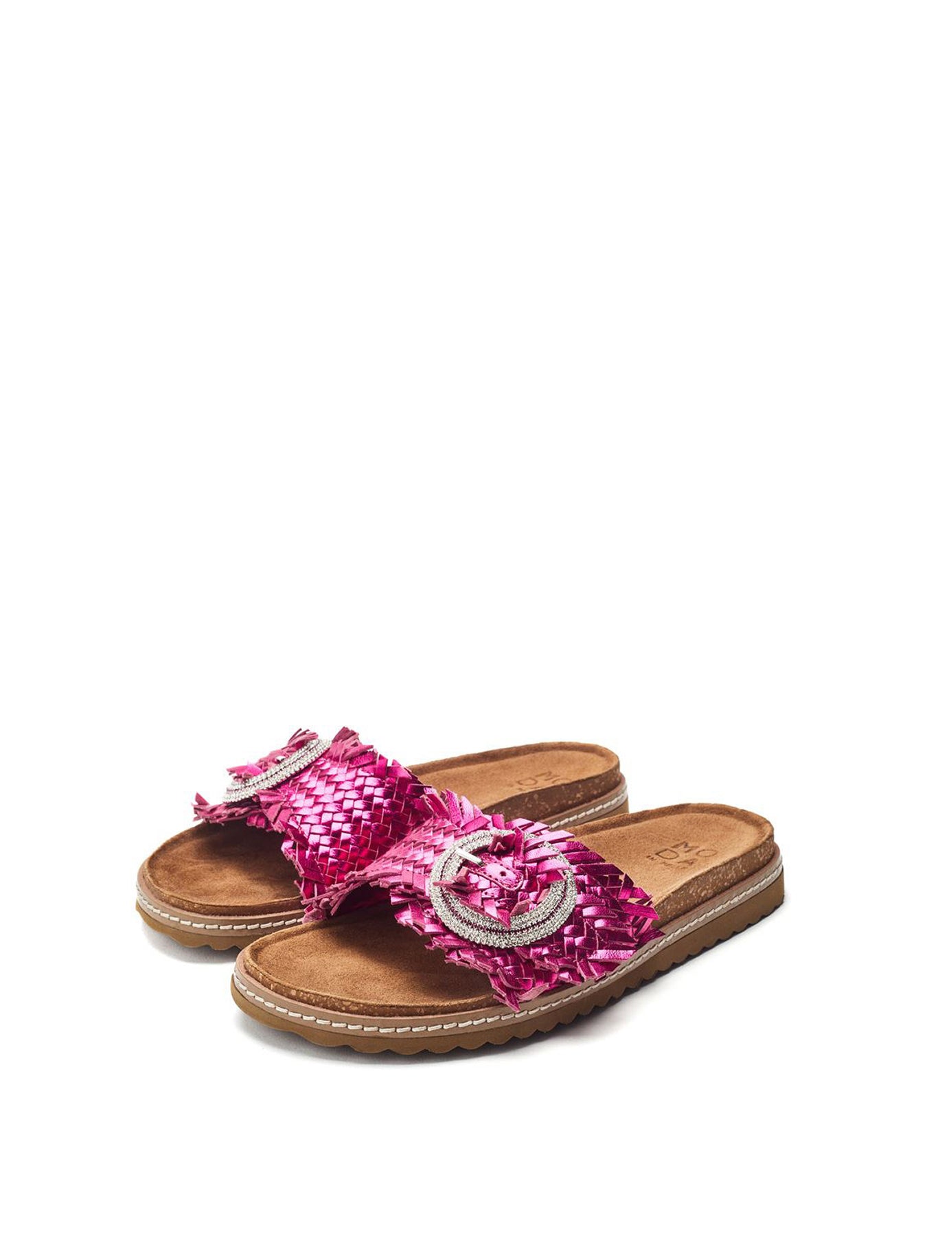 Pink Jarilla Woven Sandals