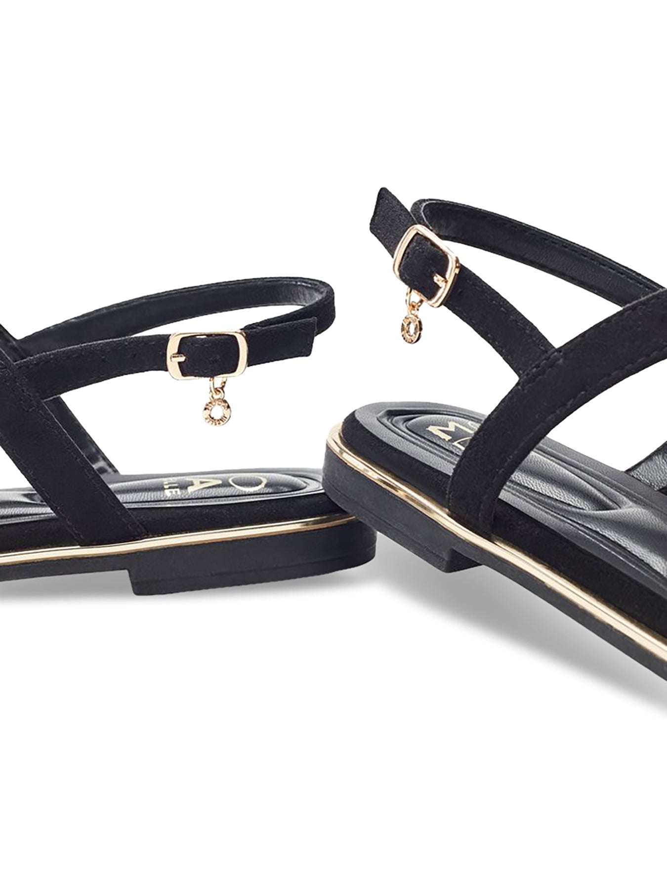 Black Jewelle Embellished Sandals