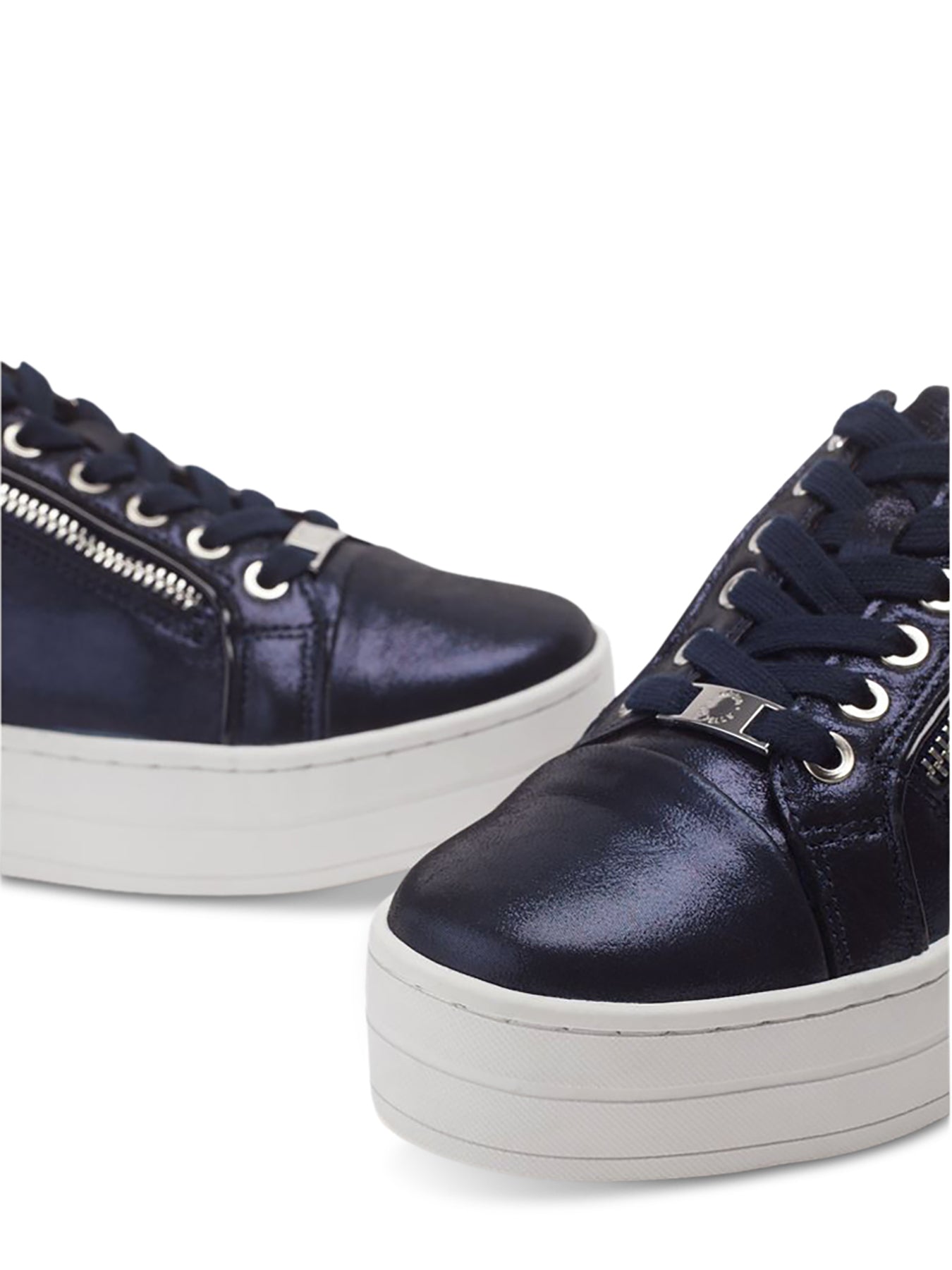 Black Barlli Side-Zip Trainers