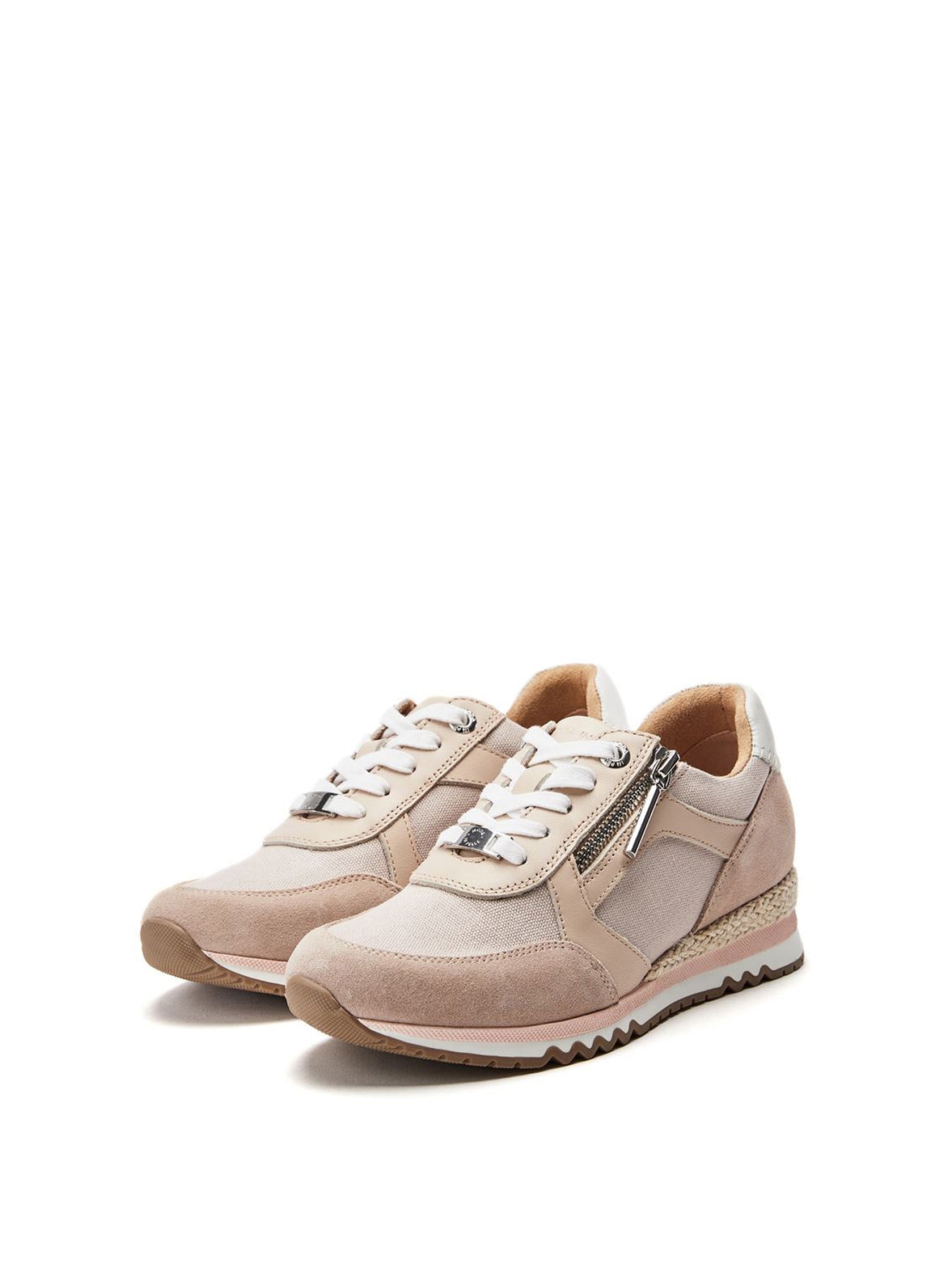 Beige Canna Zip Trainers