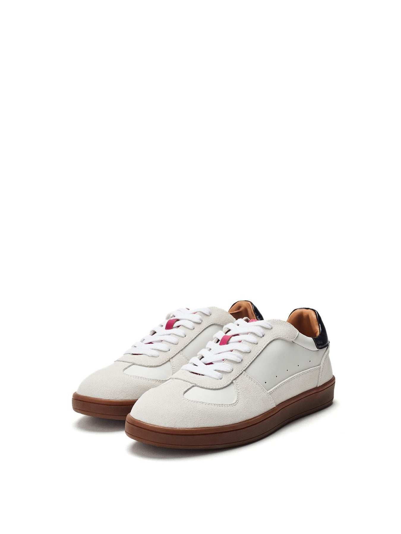White Brynleigh Lace Up Trainers