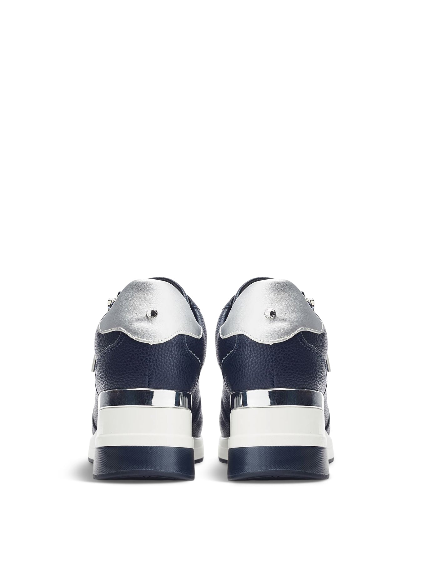 Navy Caspia Wedge Trainers