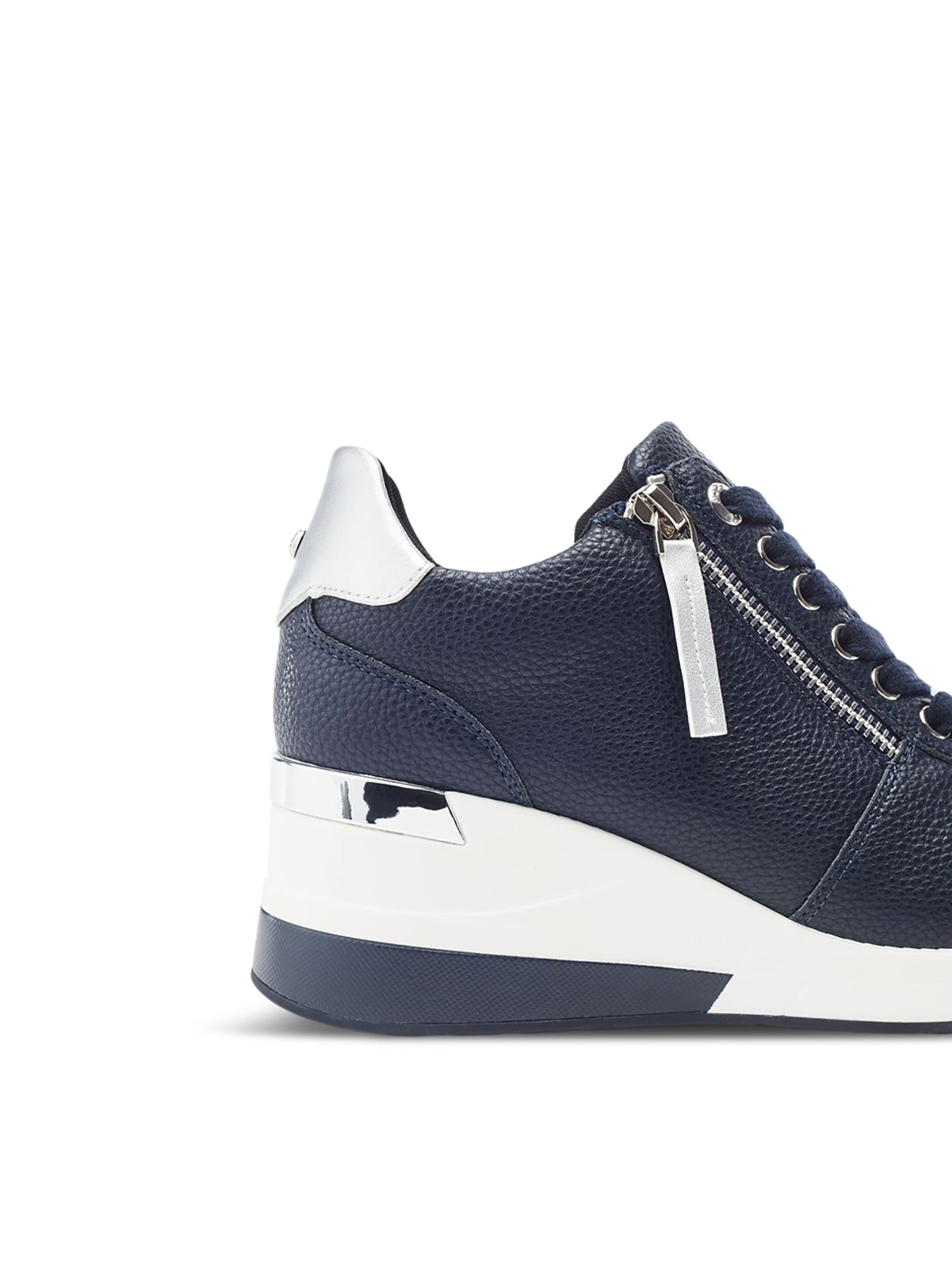Navy Caspia Wedge Trainers