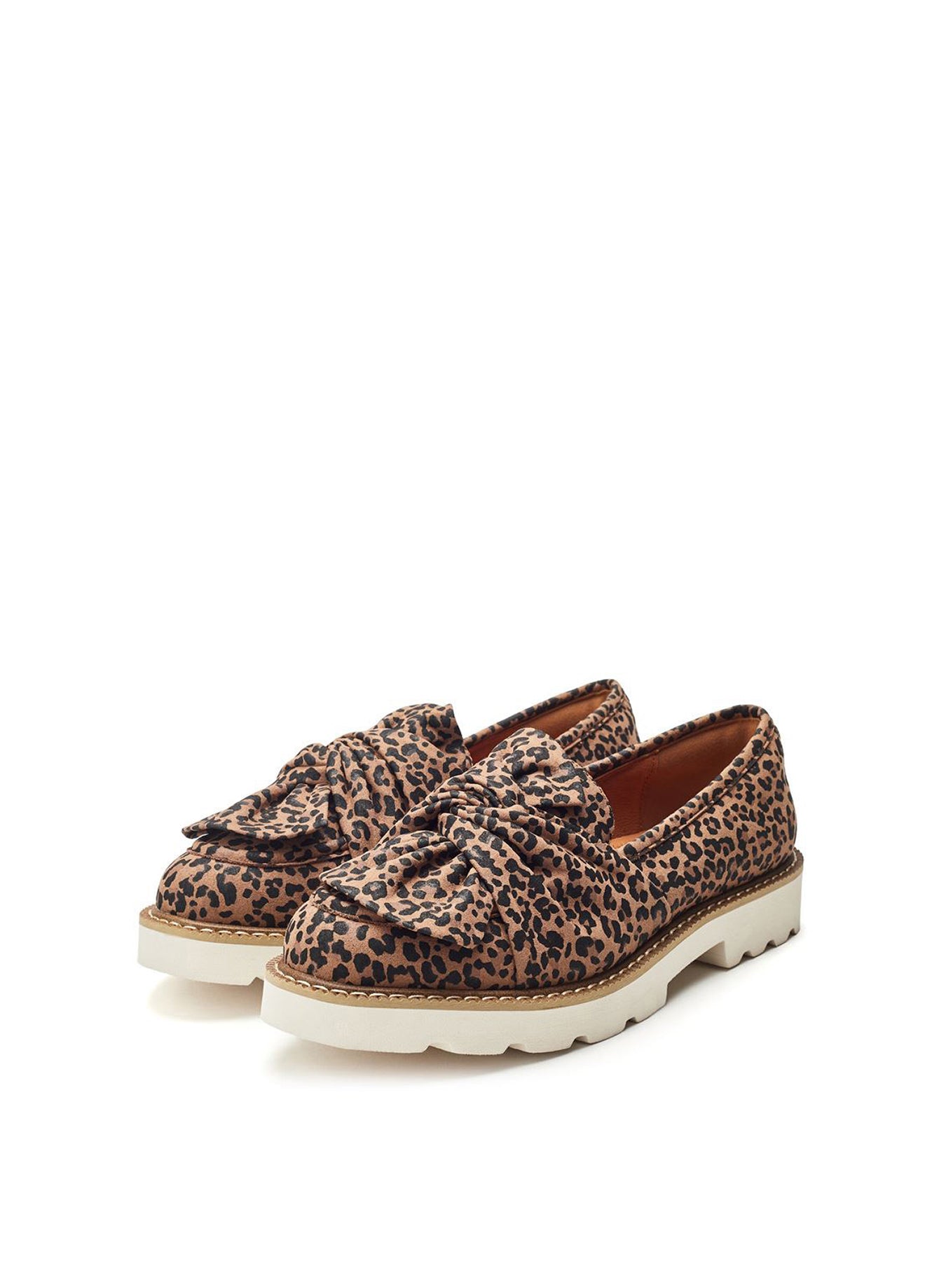 Leopard Eves Bow Loafers