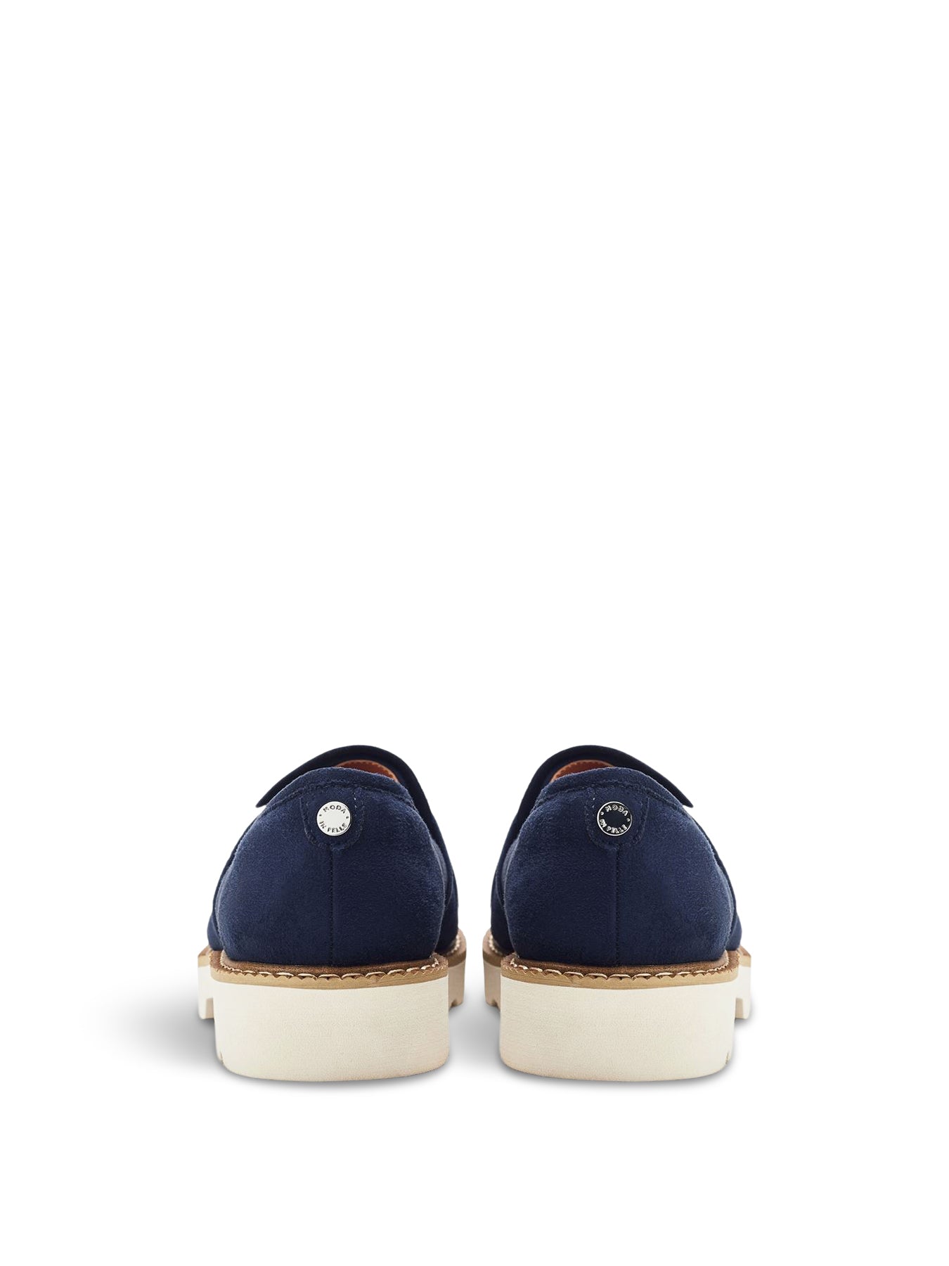 Navy Eves Bow Loafers