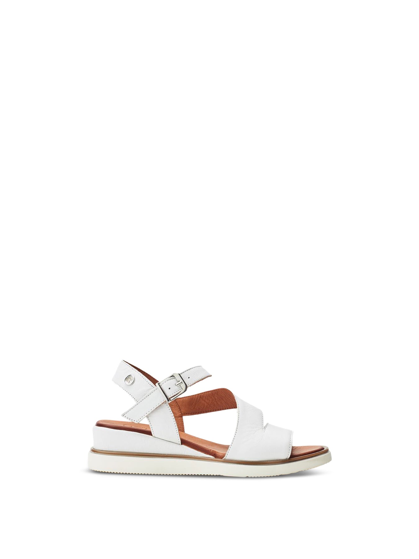 White Kapur Strap Sandals