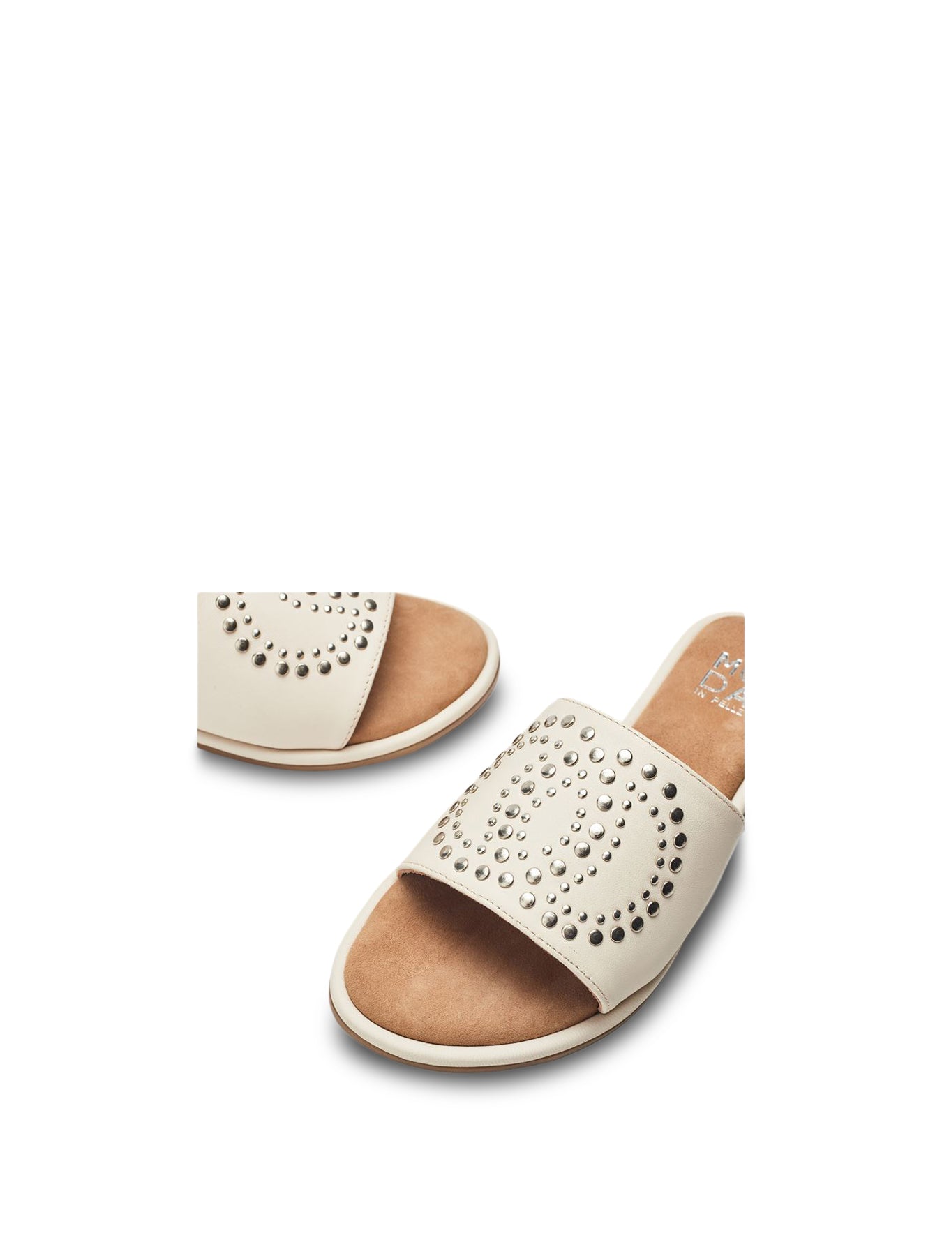 Ferula Leather Sandals White