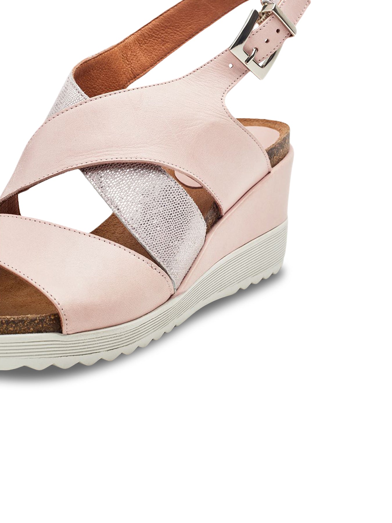 Kalina Leather Sandals Pink