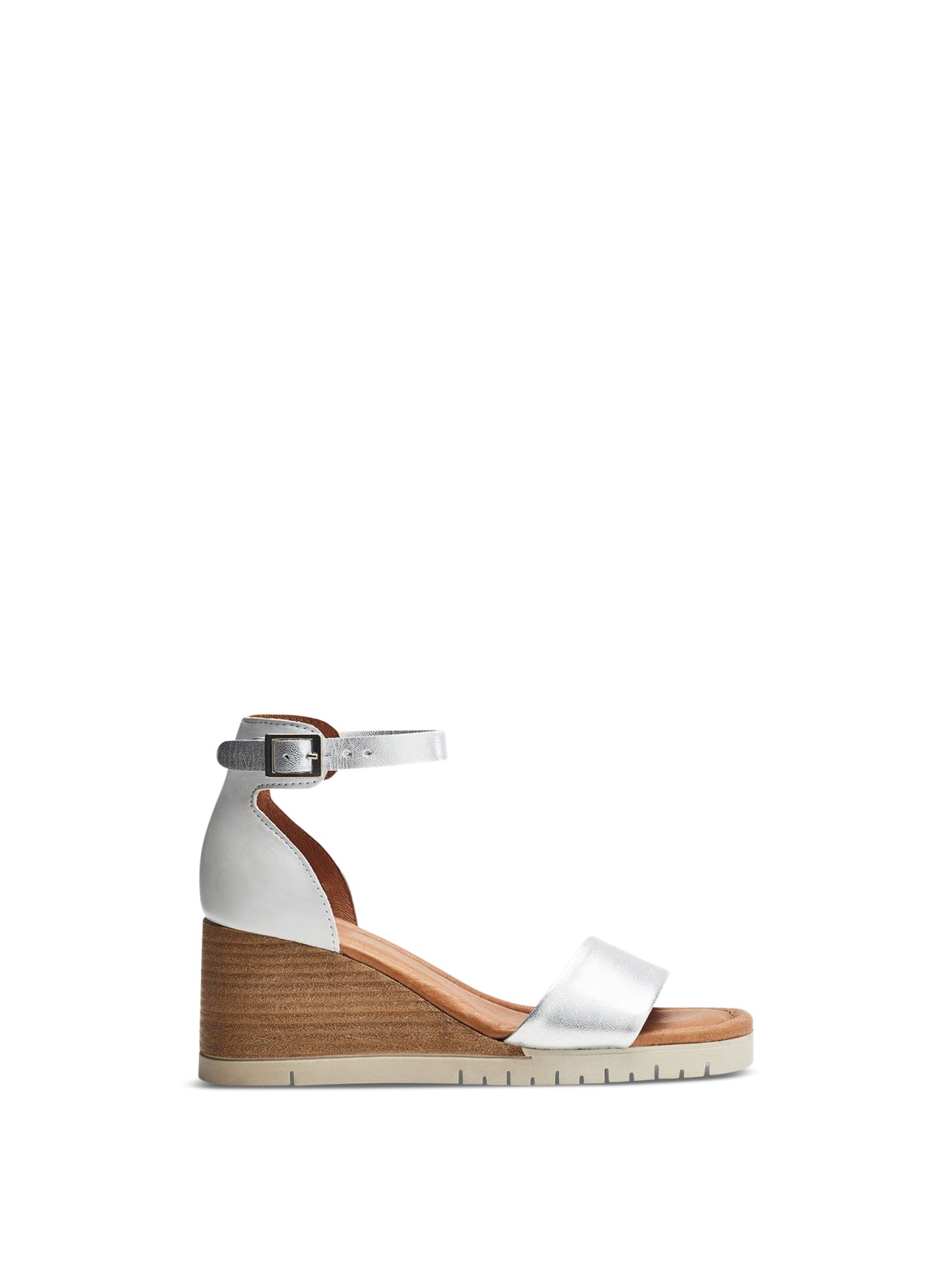 Karia Leather Sandals White