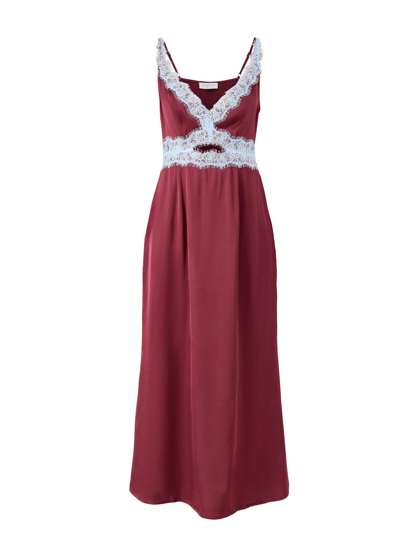 Blue & Burgundy Mimi Dress Burgundy