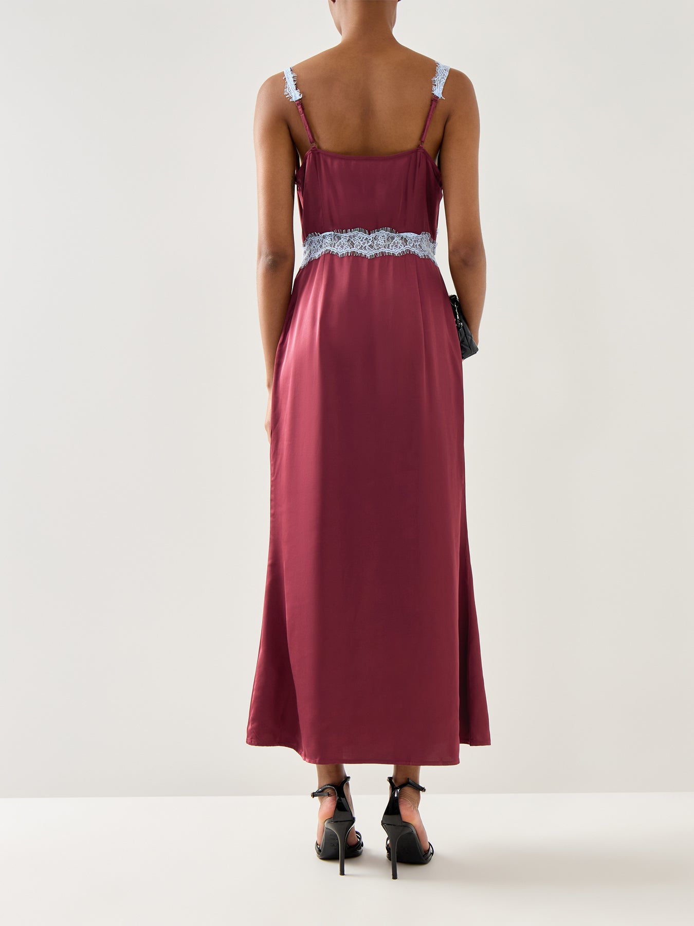 Blue & Burgundy Mimi Dress Burgundy